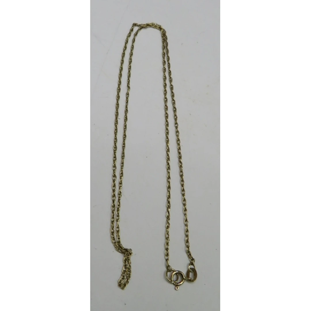 9ct Yellow Gold Fine Chain approx. 48cm L (TC1)