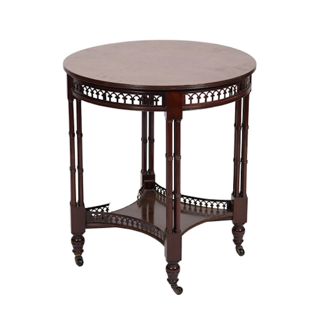 A late Victorian mahogany circular occasional table, circa 1...