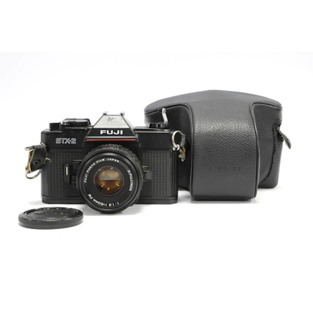 Fuji STX-2 35mm SLR Film Camera with attached X-Fujinon FM 5...