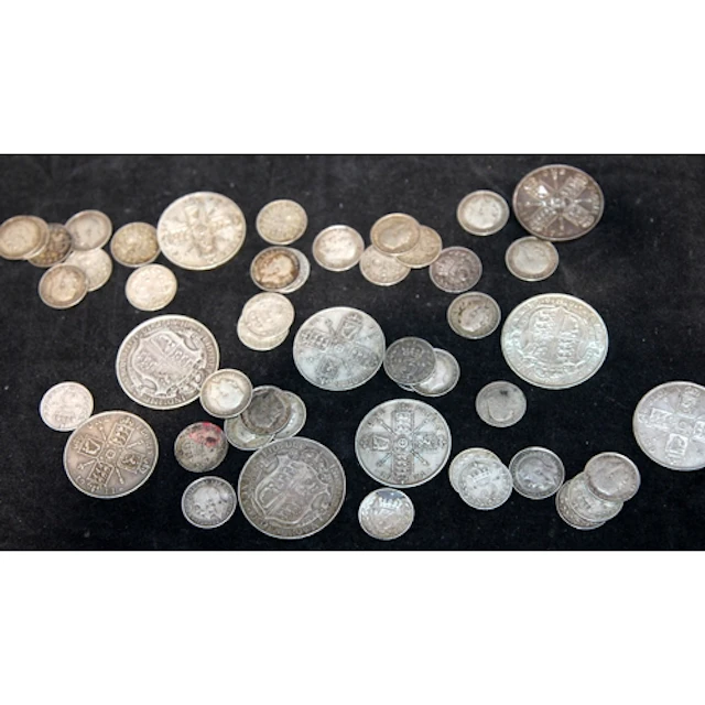 A collection of pre-1919 George V 0.925 sterling silver coin...
