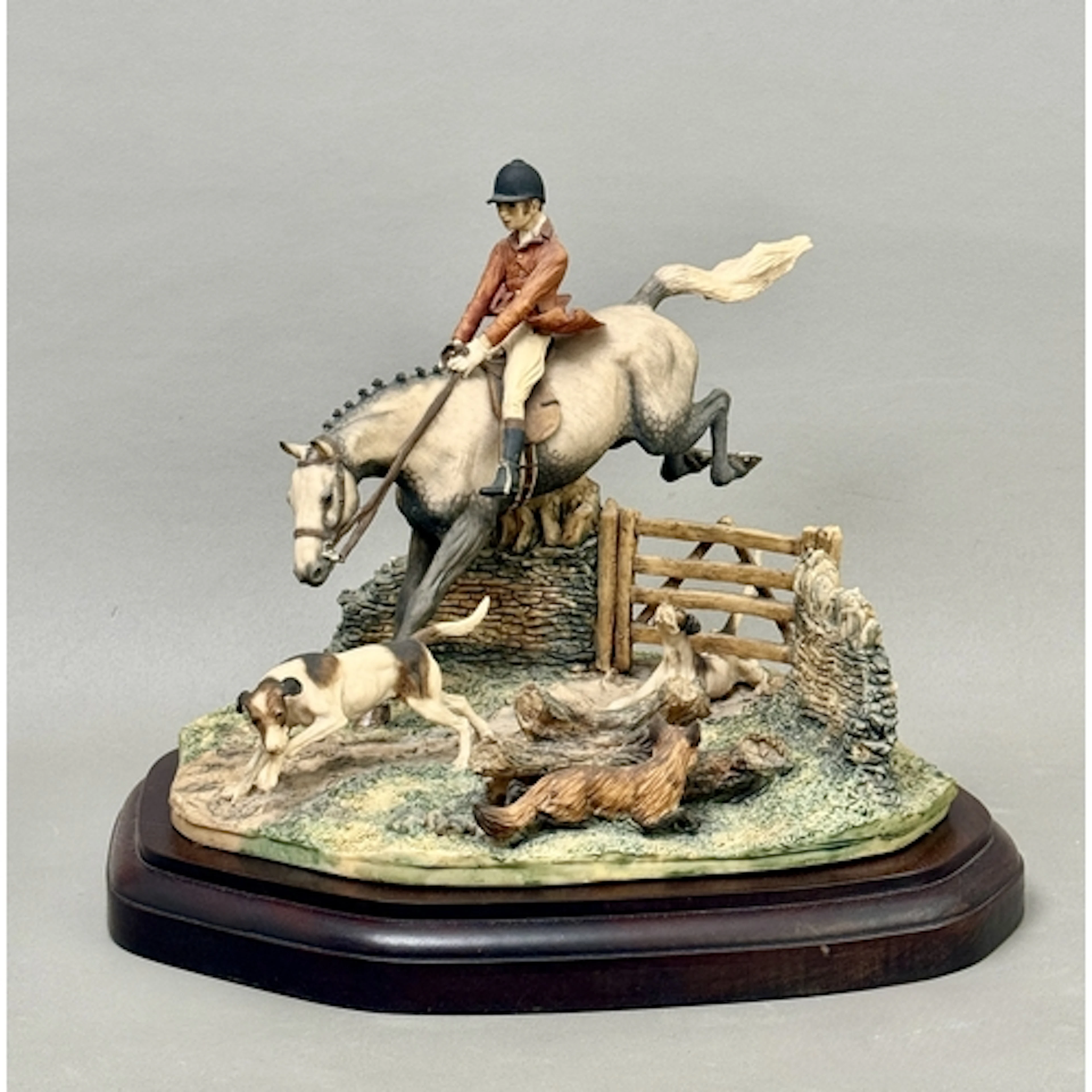 A Border Fine Arts 'Full Cry' foxhunting scene - model No. L...