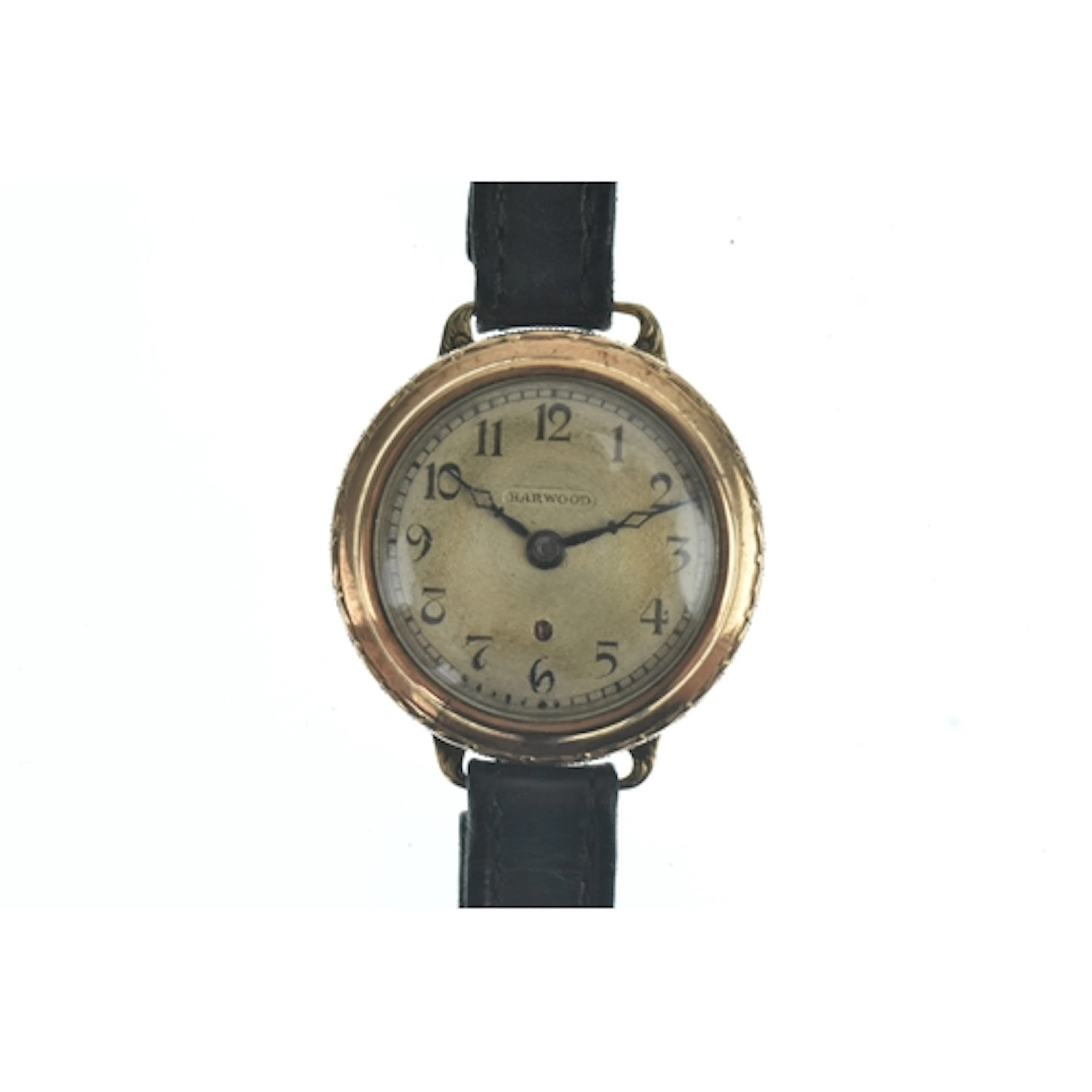 A Harwood automatic, 9ct gold wristwatch, import marks for G...