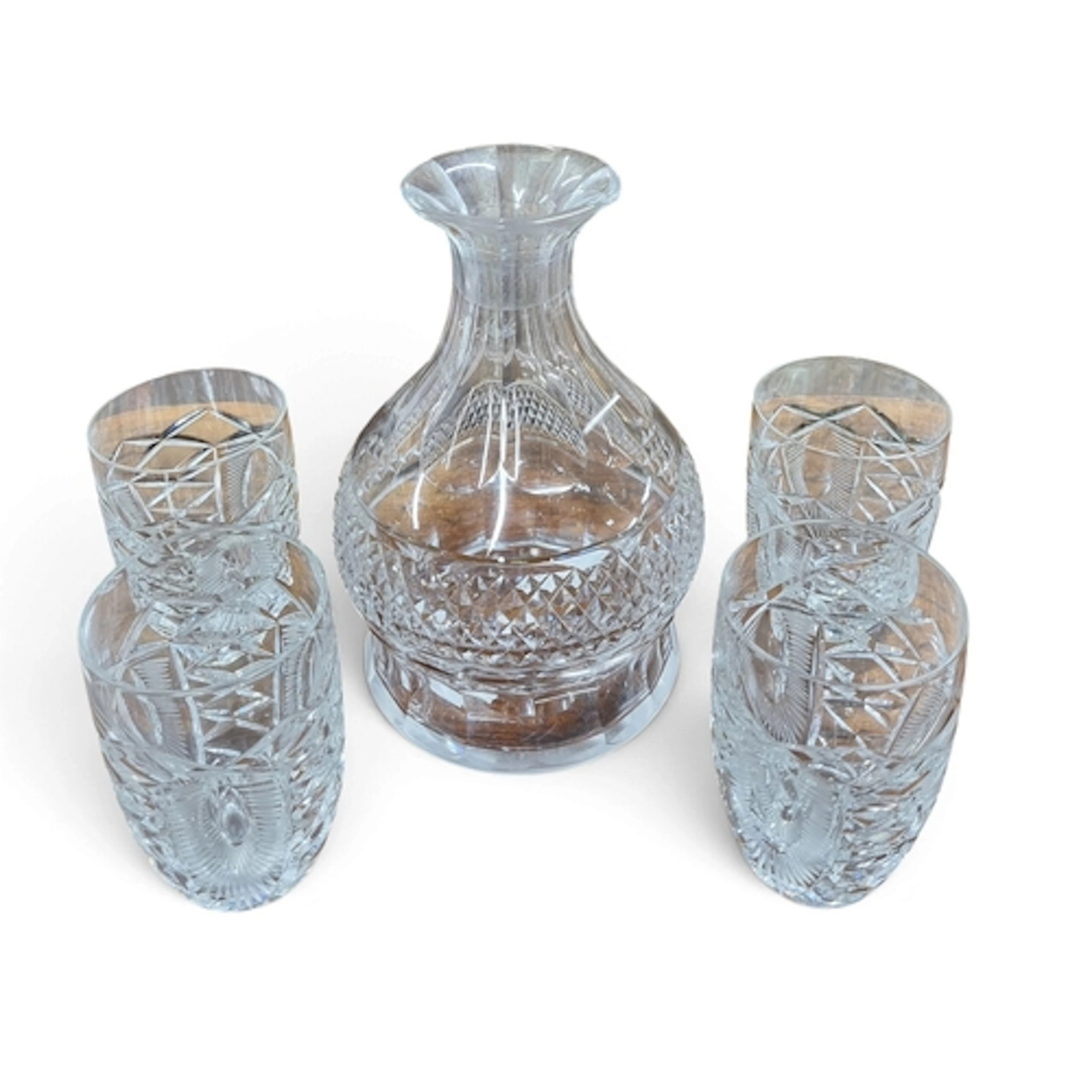 A good quantity of Crystal Glasses possibly Waterford along ...
