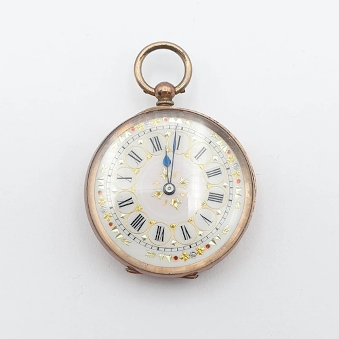 An early 20th century continental Pocket Watch in a 9ct gold...