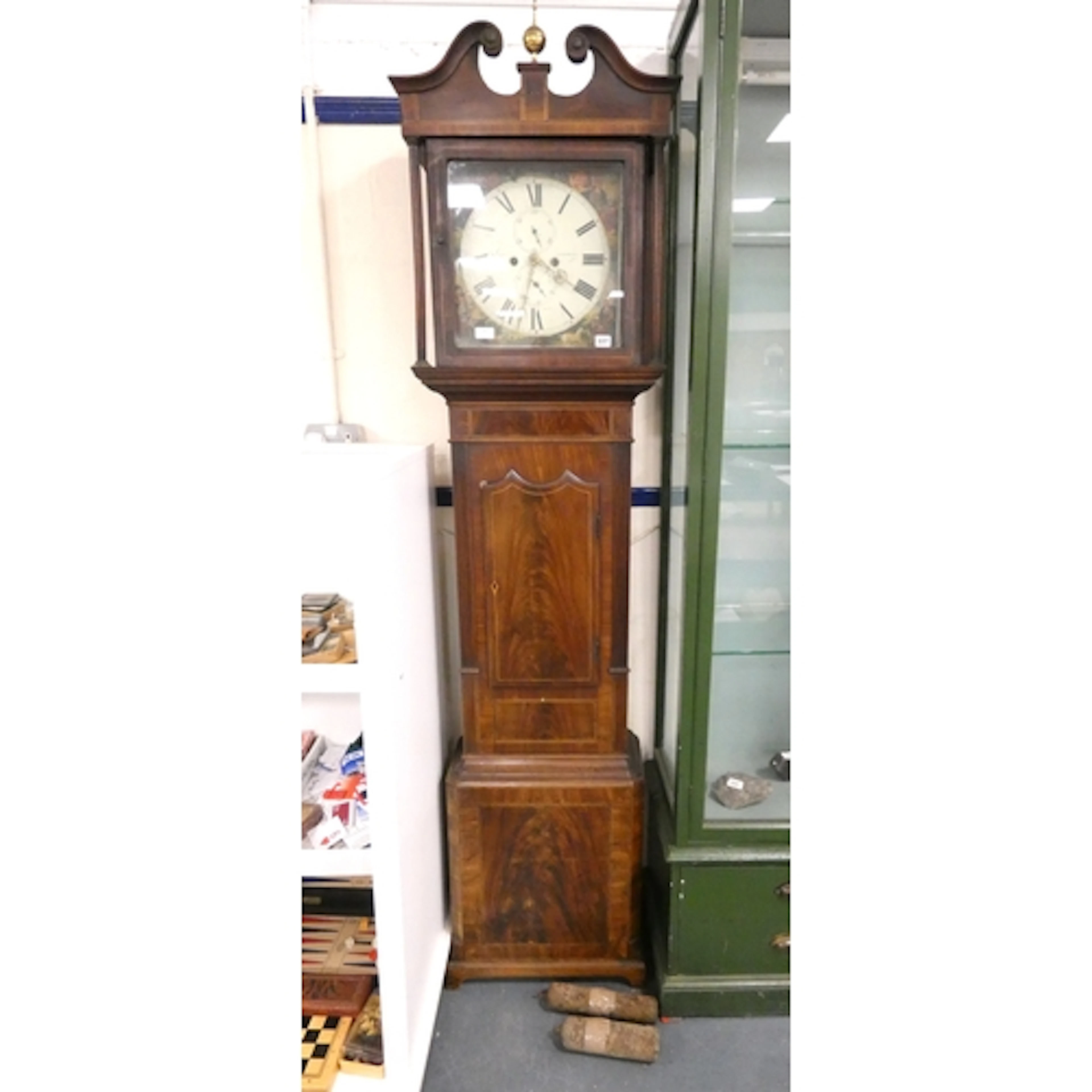 19th century eight day mahogany cased longcase clock by Wm C...