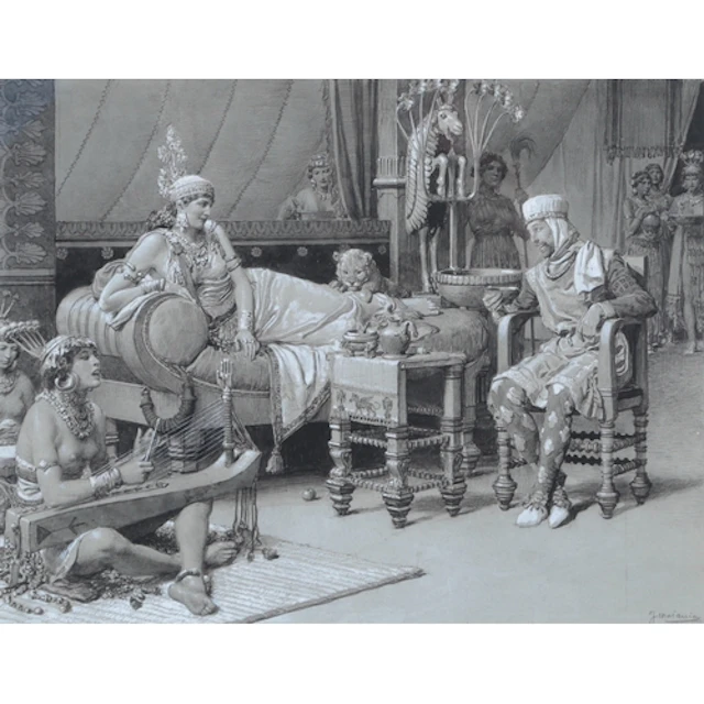 § § Fortunino Matania RI (Italian, 1881-1963) Orientalist i...
