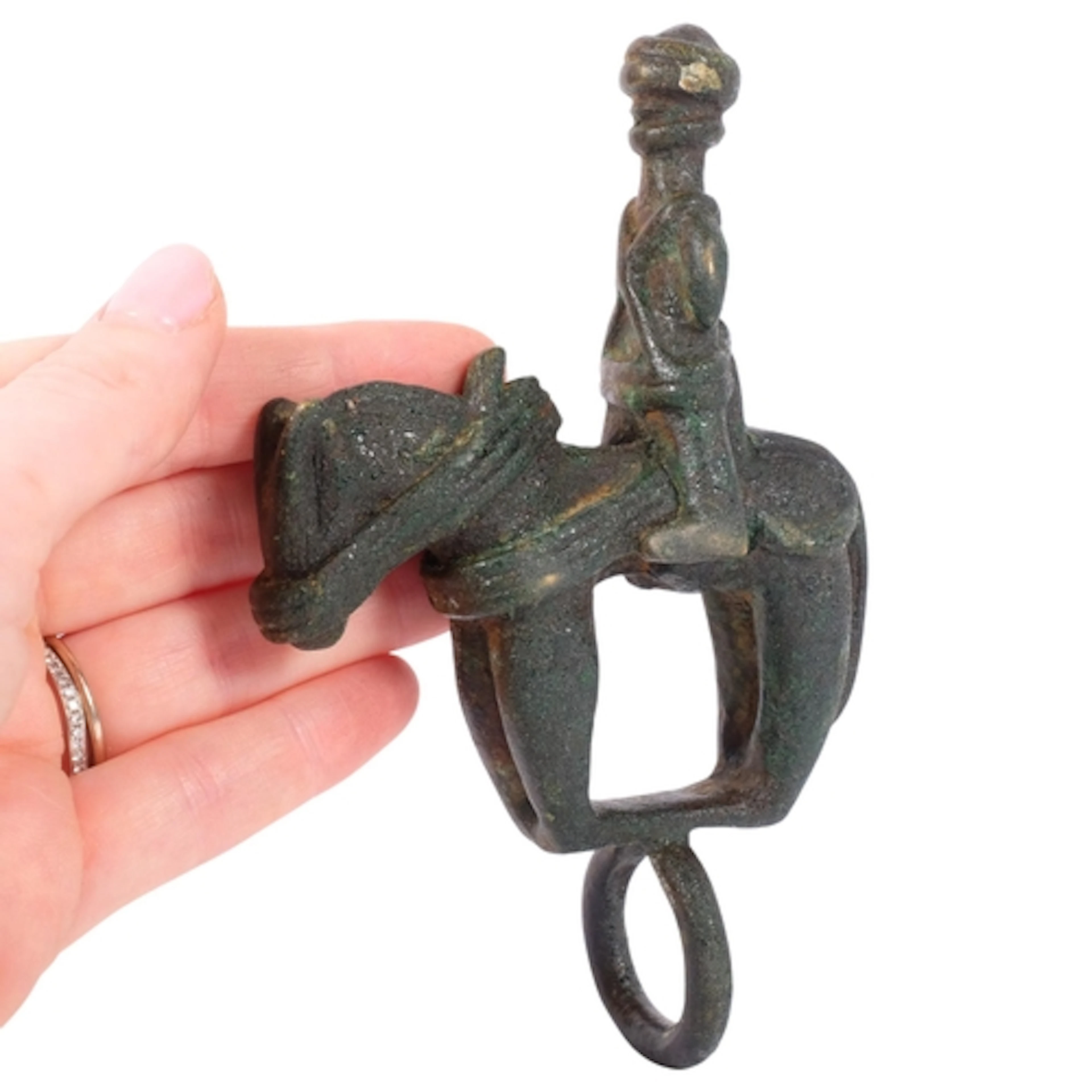 DOGON, MALI - an 18th century equestrian Tribal chief's ring...