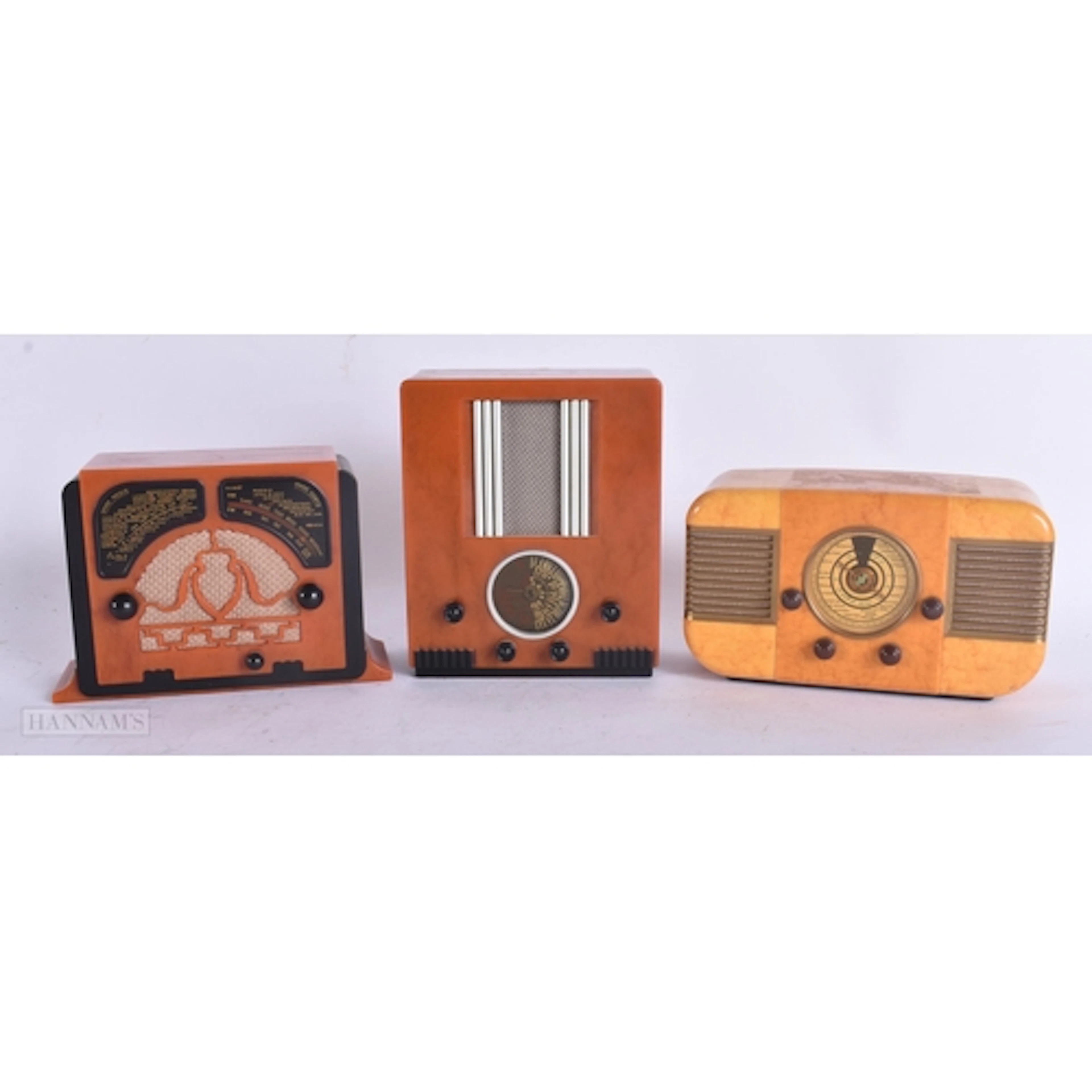 THREE VINTAGE BAKELITE RADIOS Imca IF 51 'Nicoletta', Siti 7...