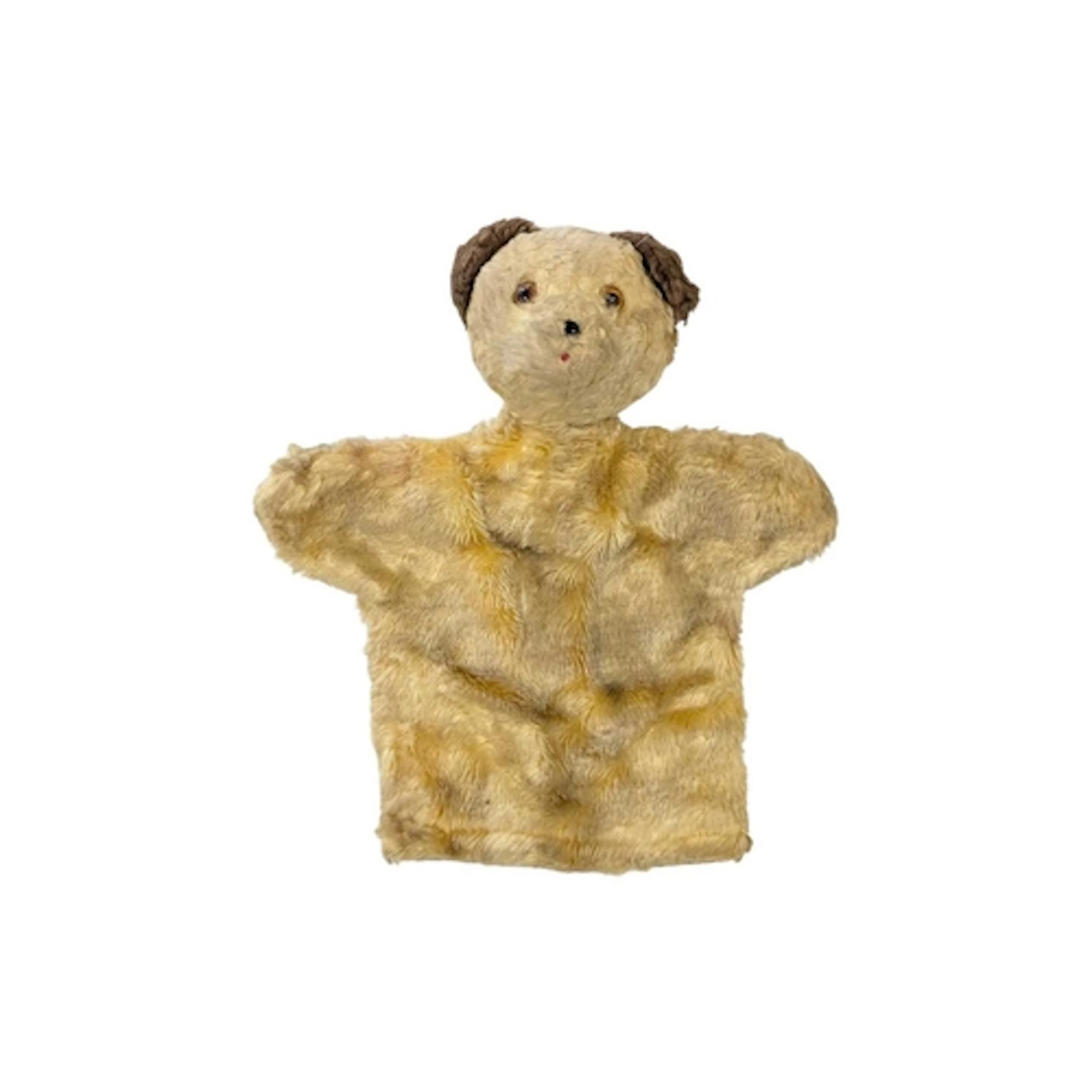 Sooty Style Puppet - A vintage 20th century machine stitched...