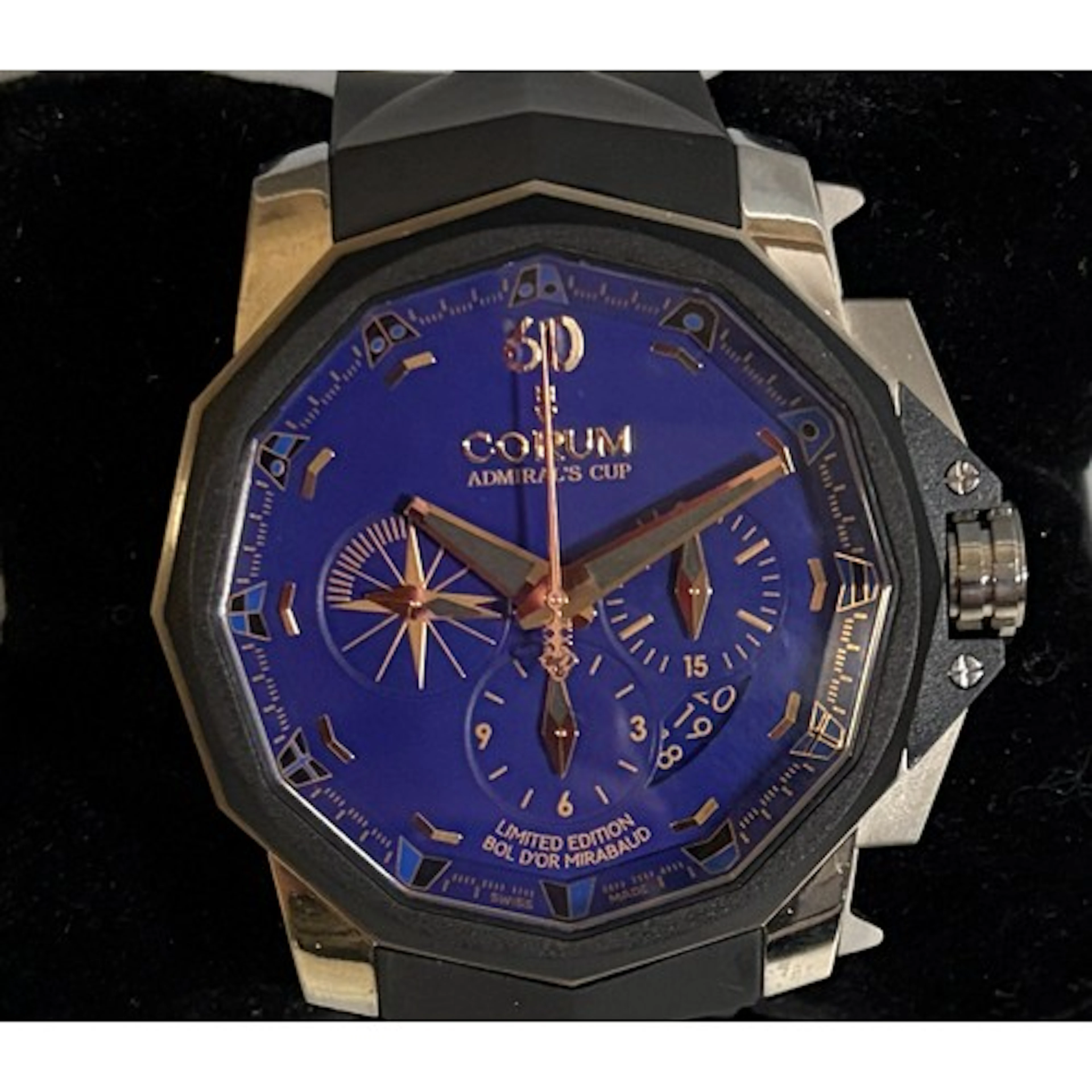 A Limited Edition Corum titanium automatic Admiral's Cup chr...