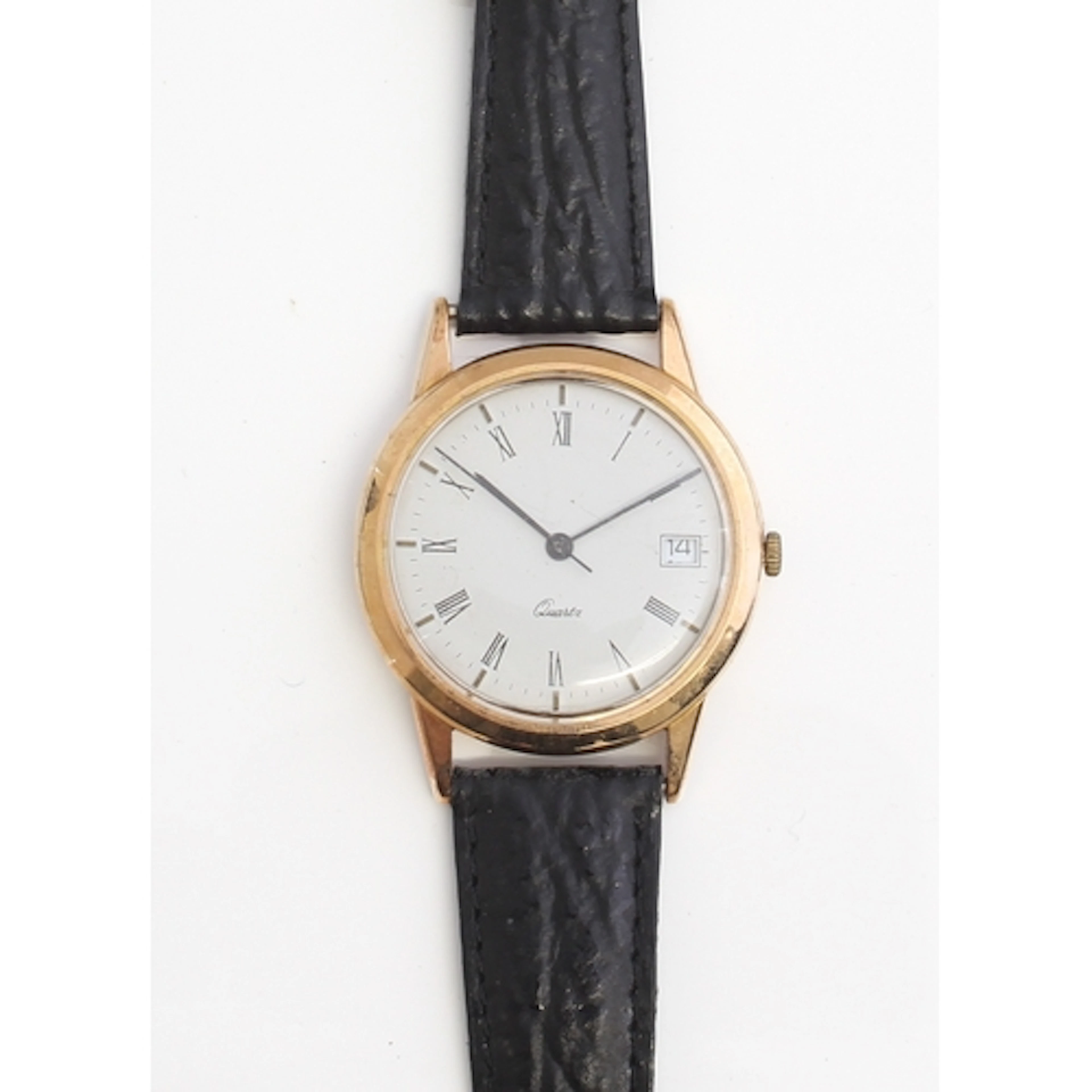 An 18ct gold gentleman's quartz wrist watch by Technos - 198...