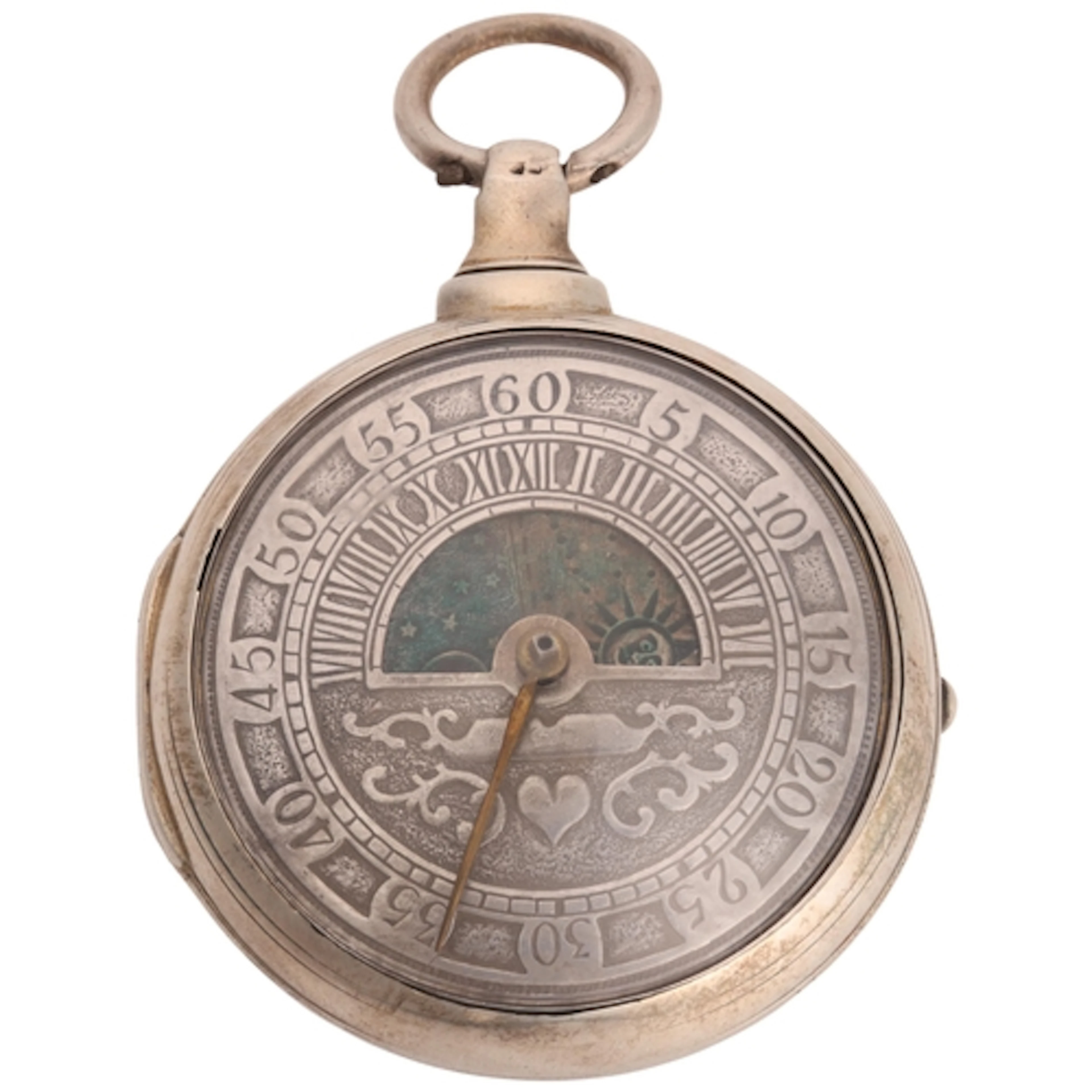 An early 19th century silver pair-cased open-face key-wind v...