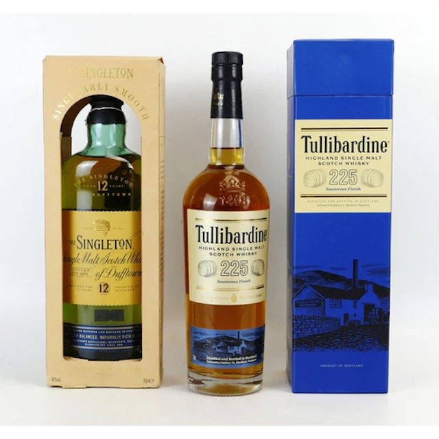 Tullibardine highland single malt whisky 70 cl boxed togethe...