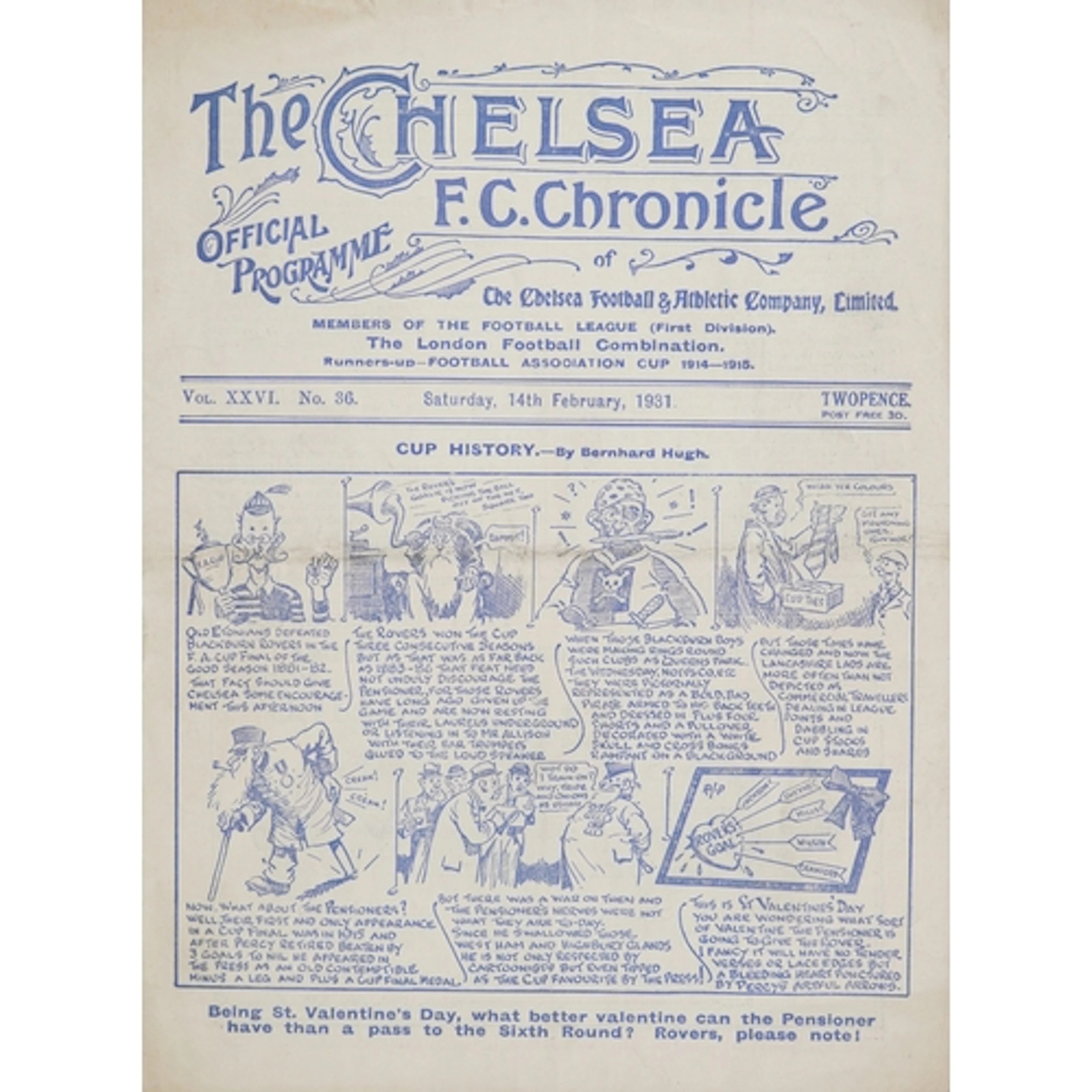The Chelsea F.C. Chronicle Official programme - Cup History ...