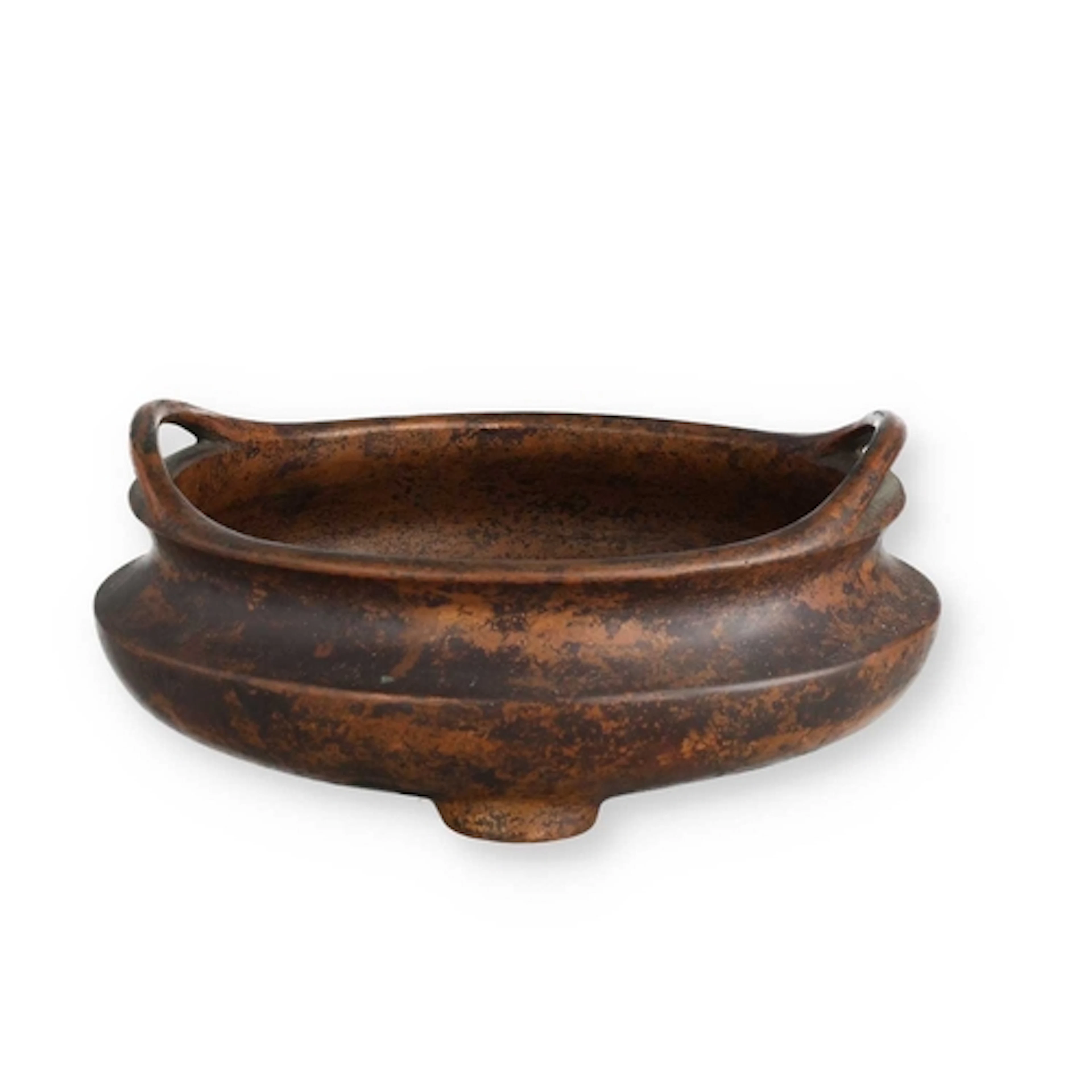 A CHINESE BRONZE CENSER, PROBABLY 18TH CENTURY Mark to verso...
