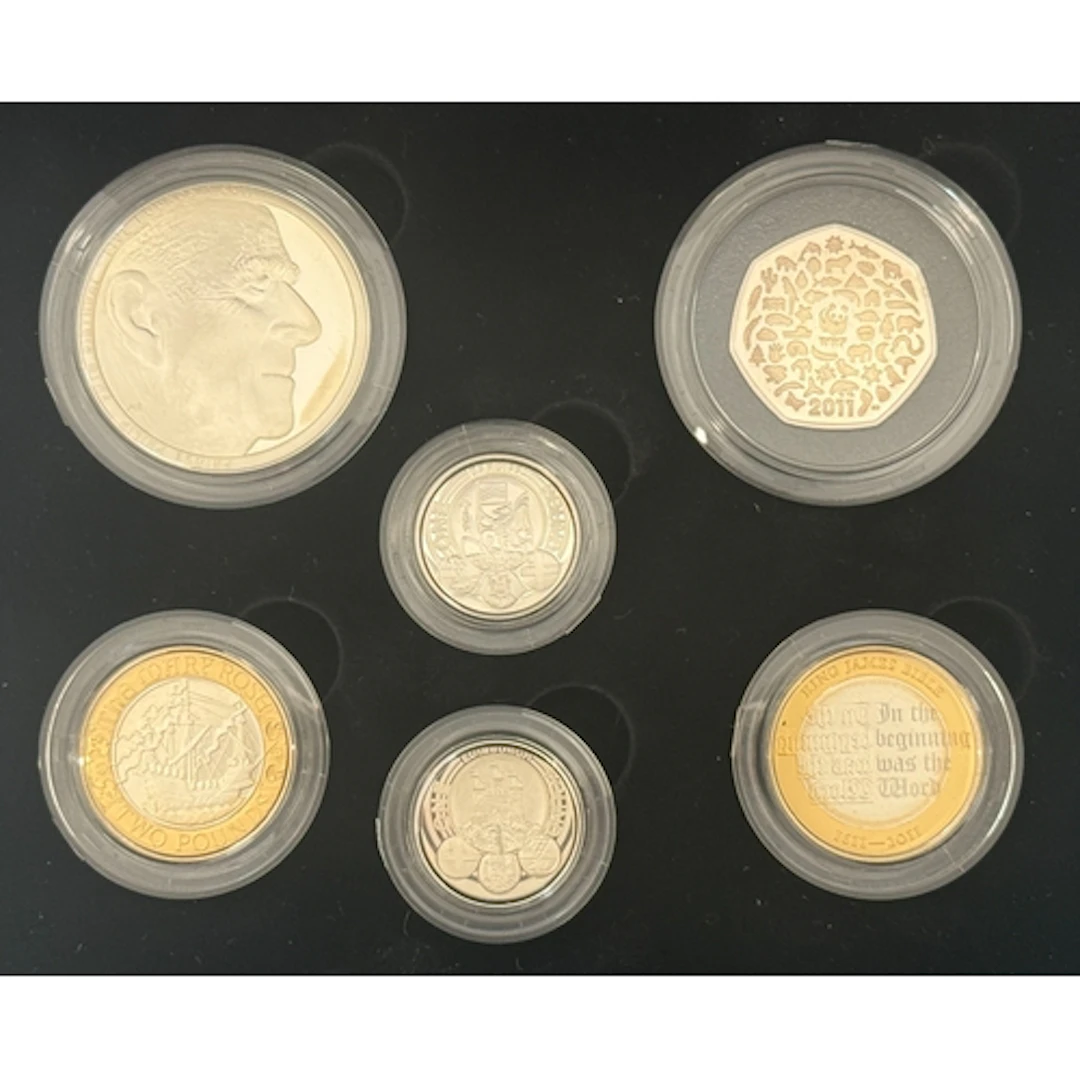 UK 2011 Silver Piedfort Celebration Six-Coin Set, comprising...