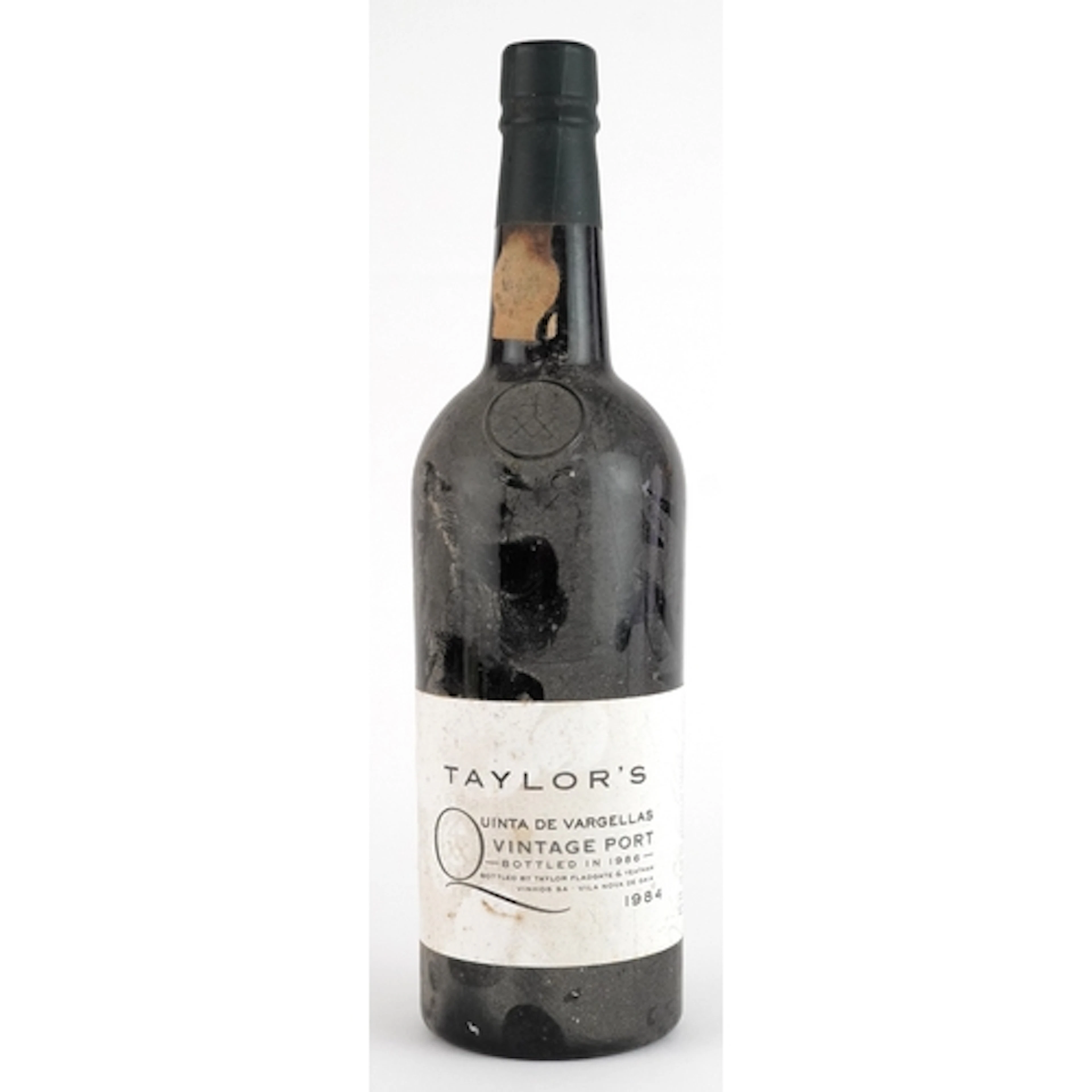 Bottle of Taylor's 1984 vintage port bottled in 1986.