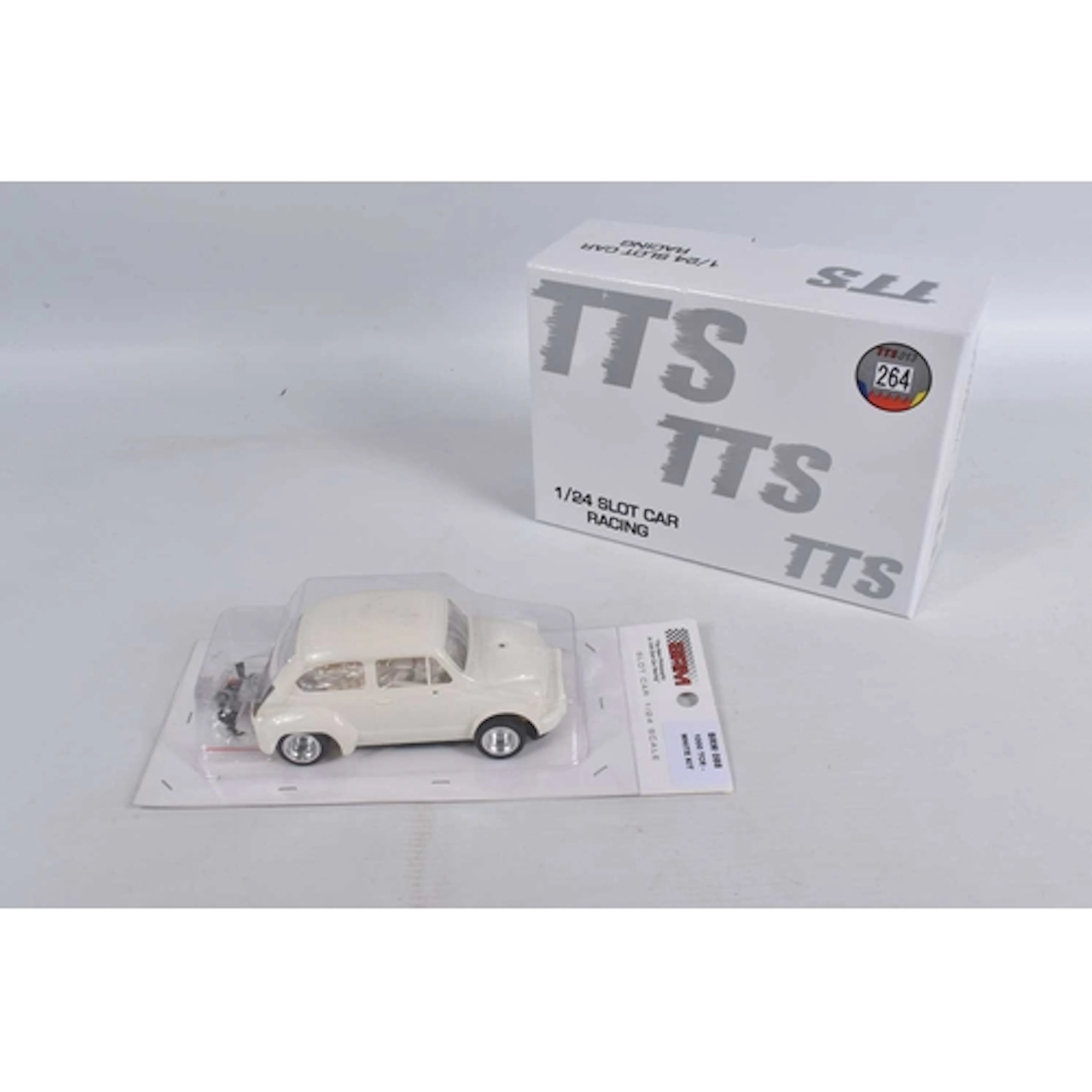 A BOXED T.T.S. BY BRM 1/24 SCALE FIAT ABARTH 500 SLOT RACING...
