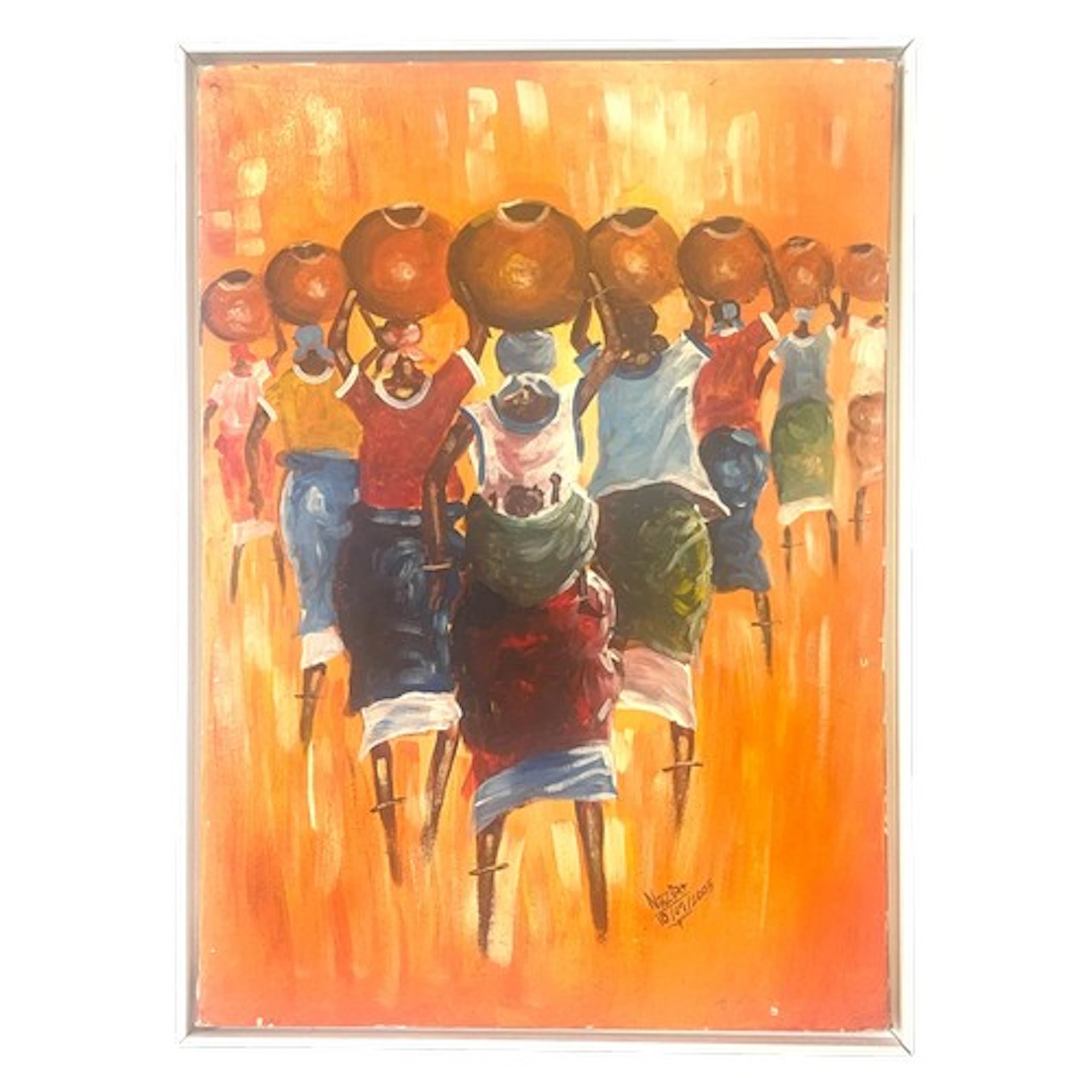 Nazira, signed lower middle - Nazira/10/07/2005, acrylics on...