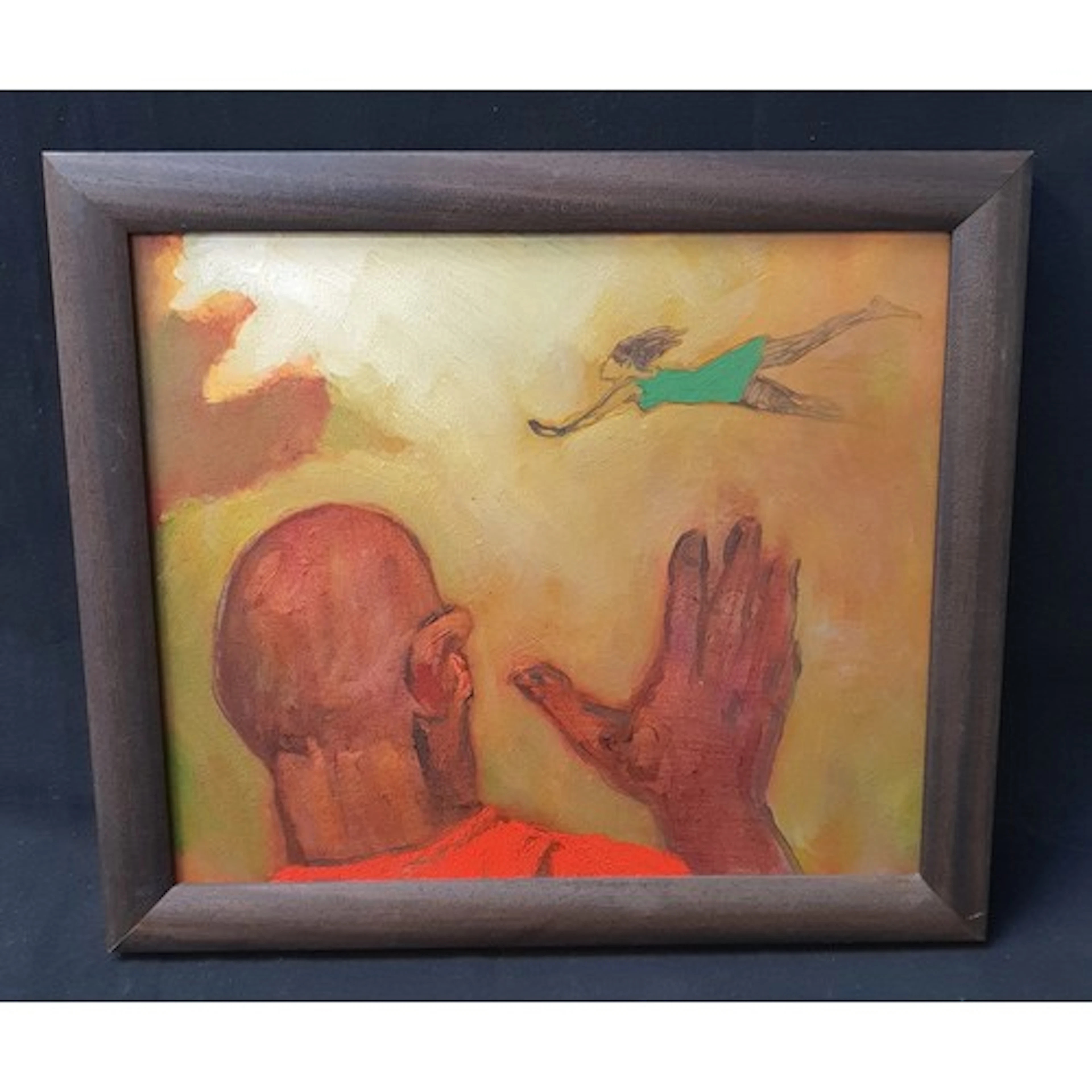 DONALD MACLEOD (SCOTTISH, 1956-2018) 'Flying Scot', oil on c...