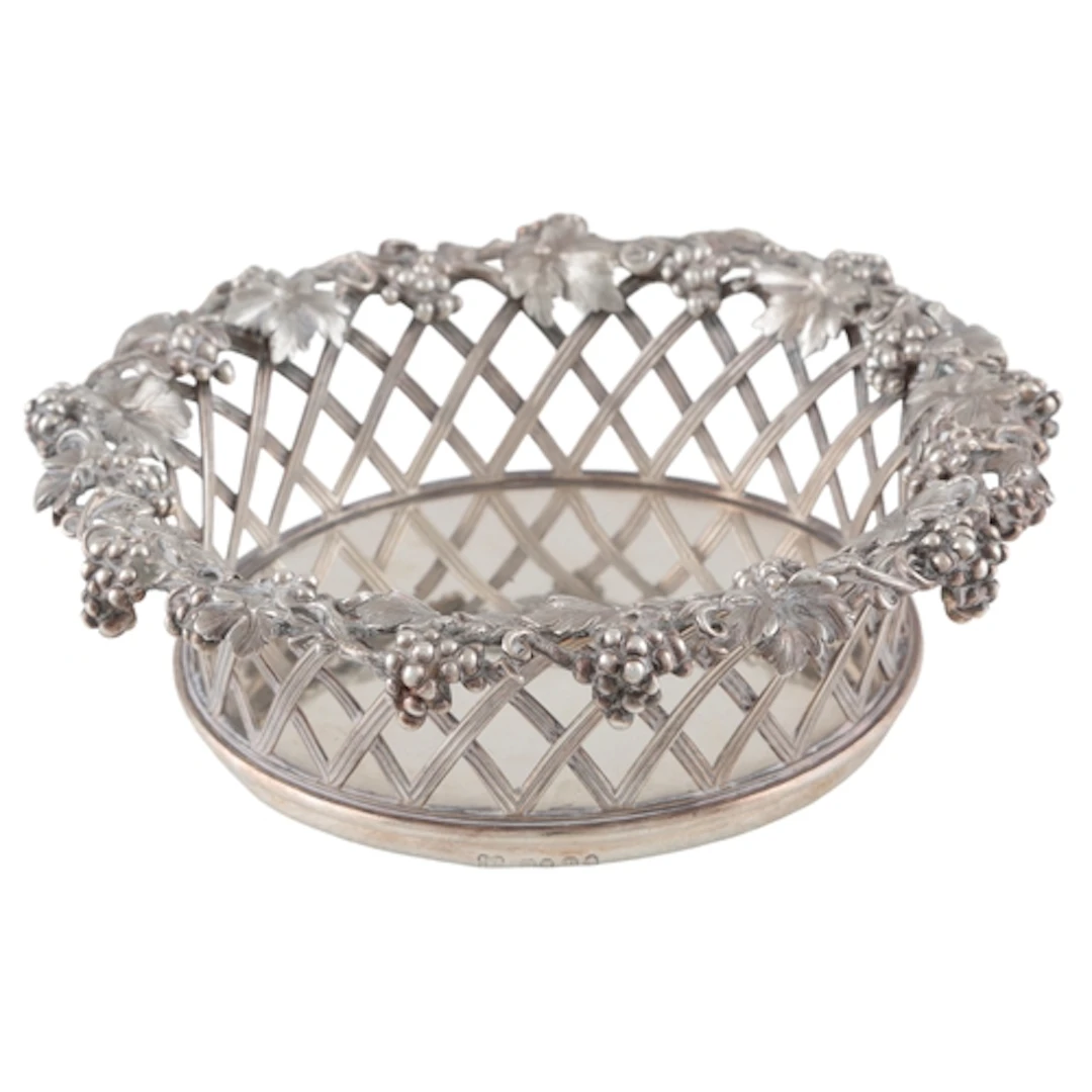 A good George IV silver mounted magnum coaster, by The Barna...