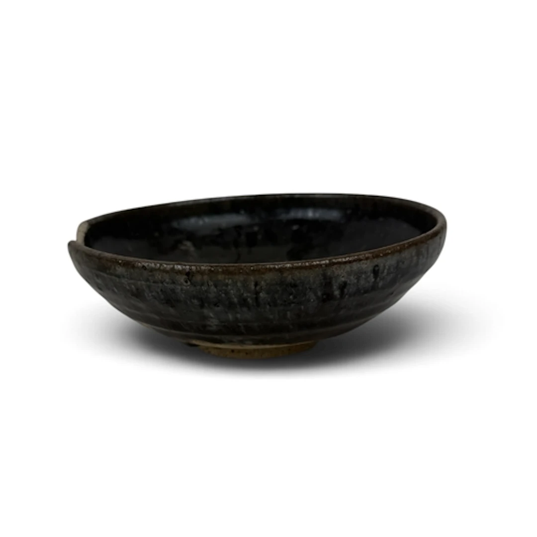 A CHINESE MING GLAZED BOWL With broken loose parts. 18cm W...