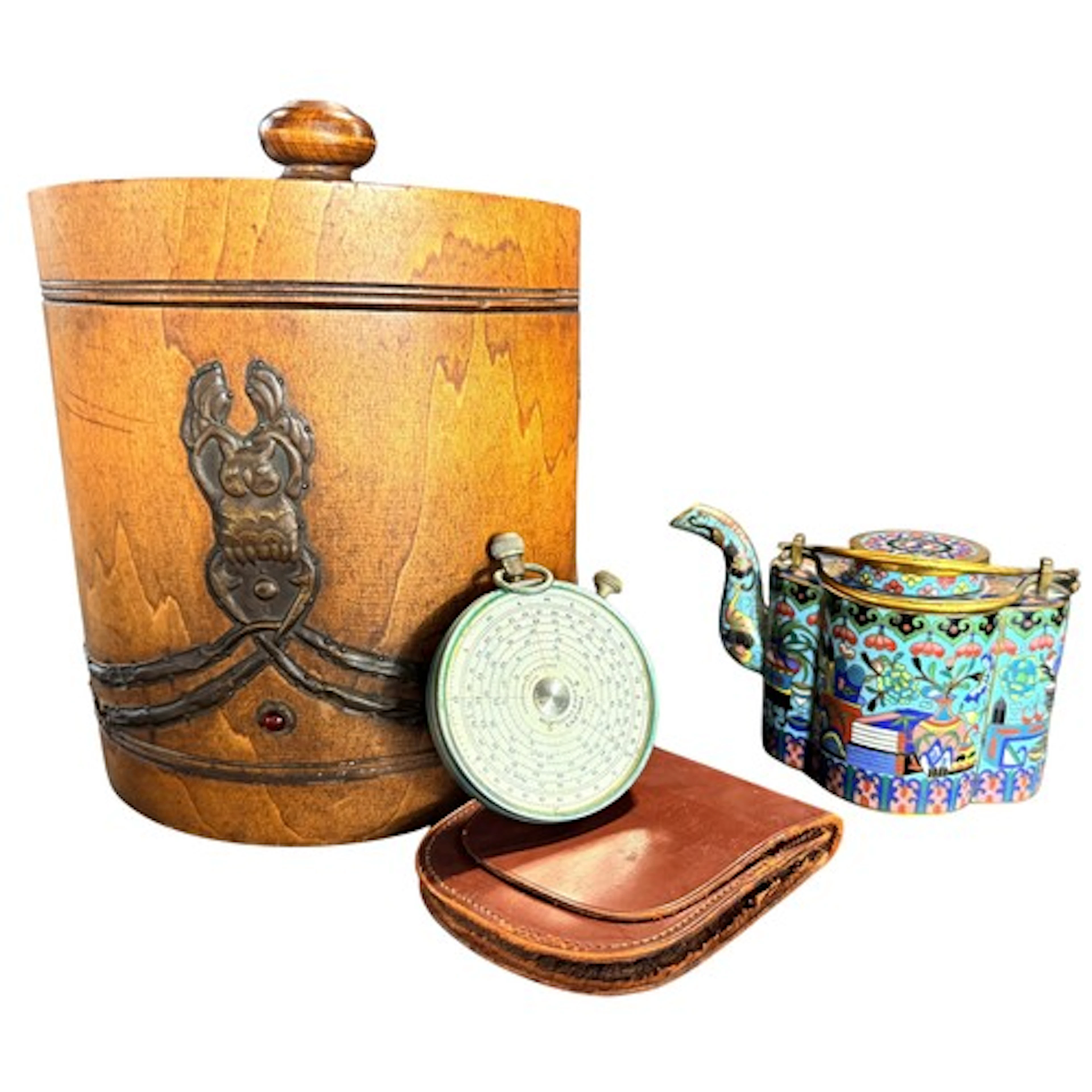 A group of various collectables to include a 19th century Ch...