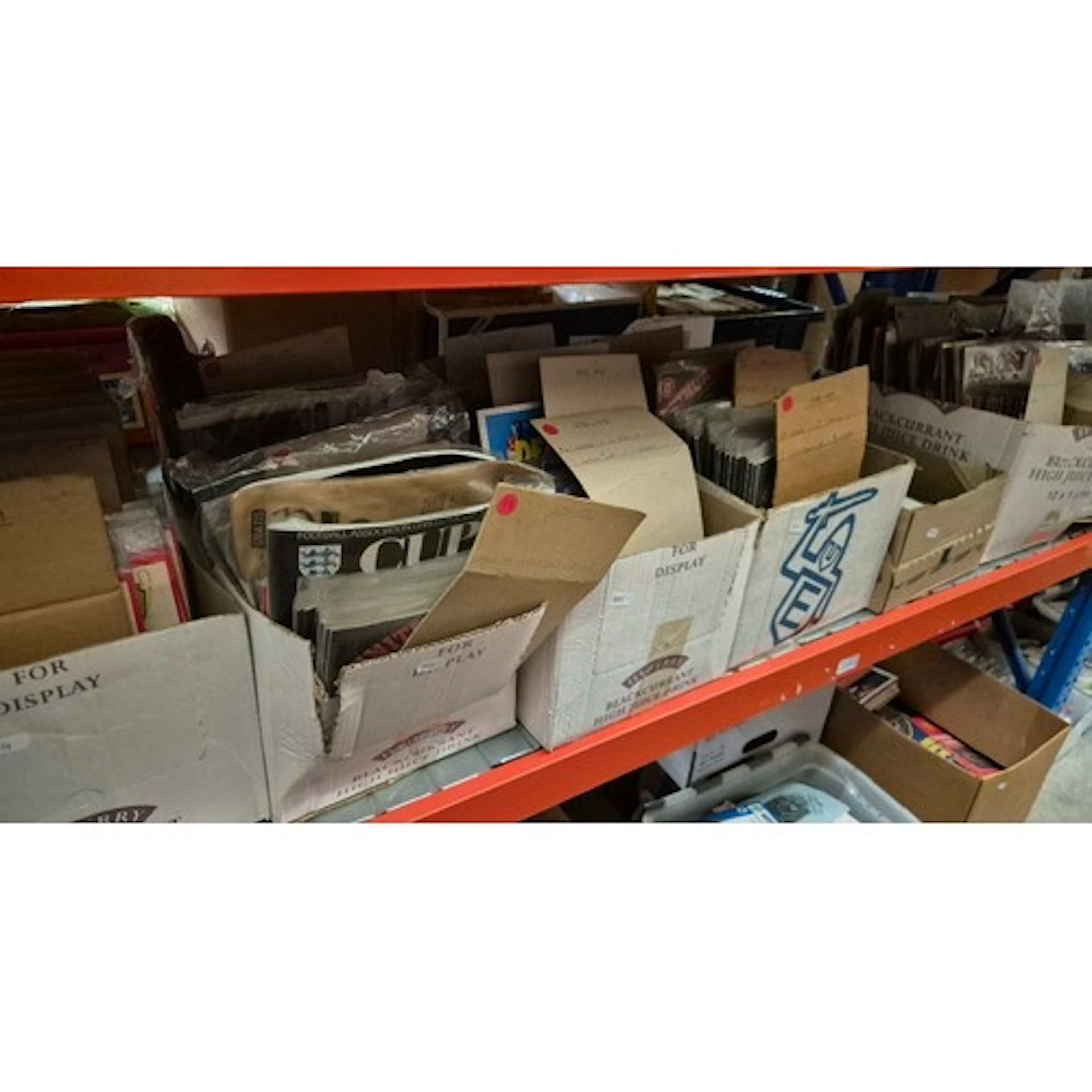 7 boxes of Manchester United football programmes, home and a...