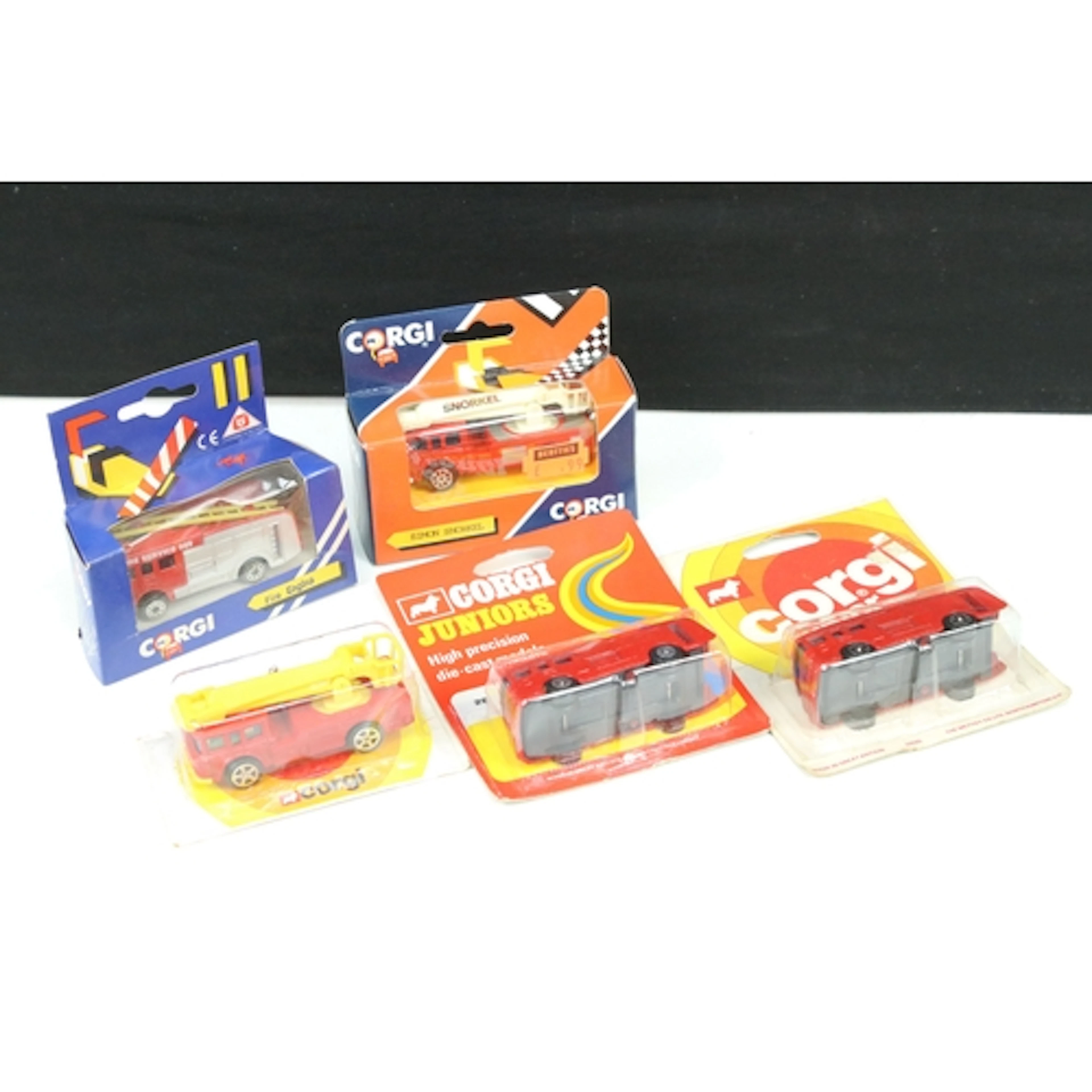 Five carded & boxed Corgi diecast fire engine models to incl...