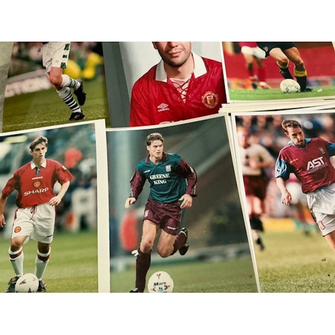 1990s Football Press Photos: Many are large individual playe...