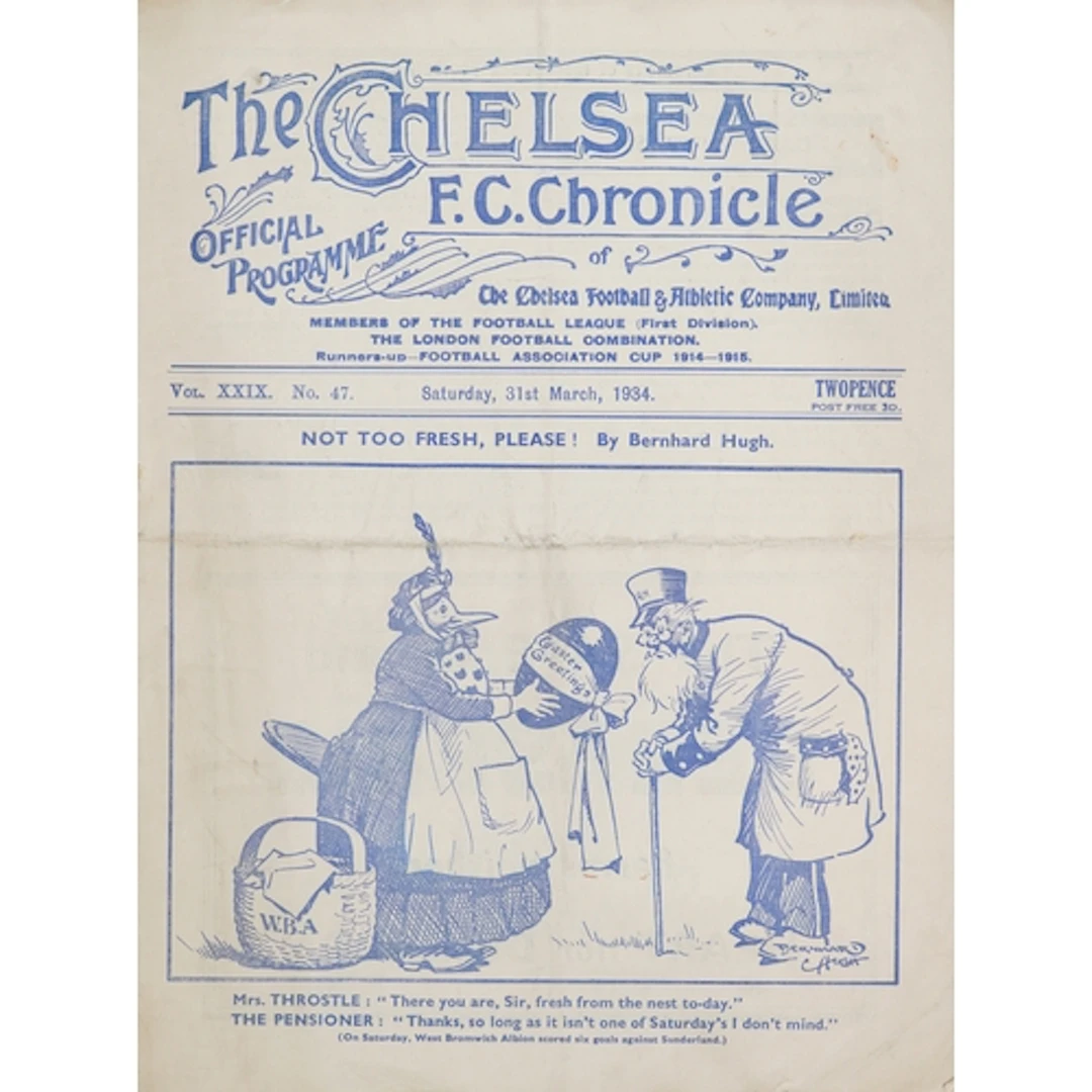 Chelsea F.C. Chronicle official football programme - Not Too...