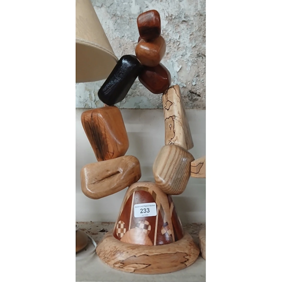 John Southworth Prescott (b1939), a random form mixed wood s...