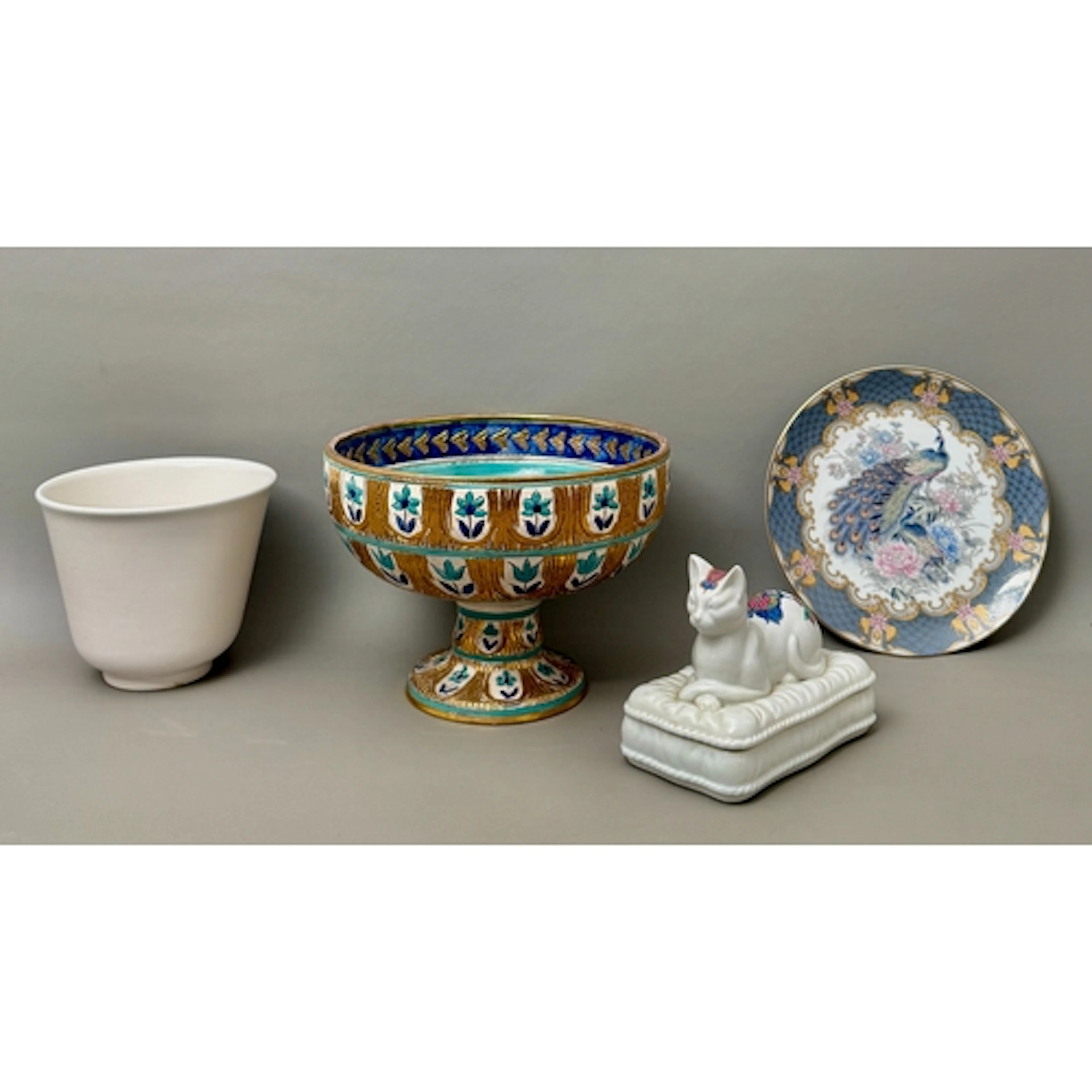 A pedestal fruit bowl by Gorbon Sanat, 1988 - signed and dat...