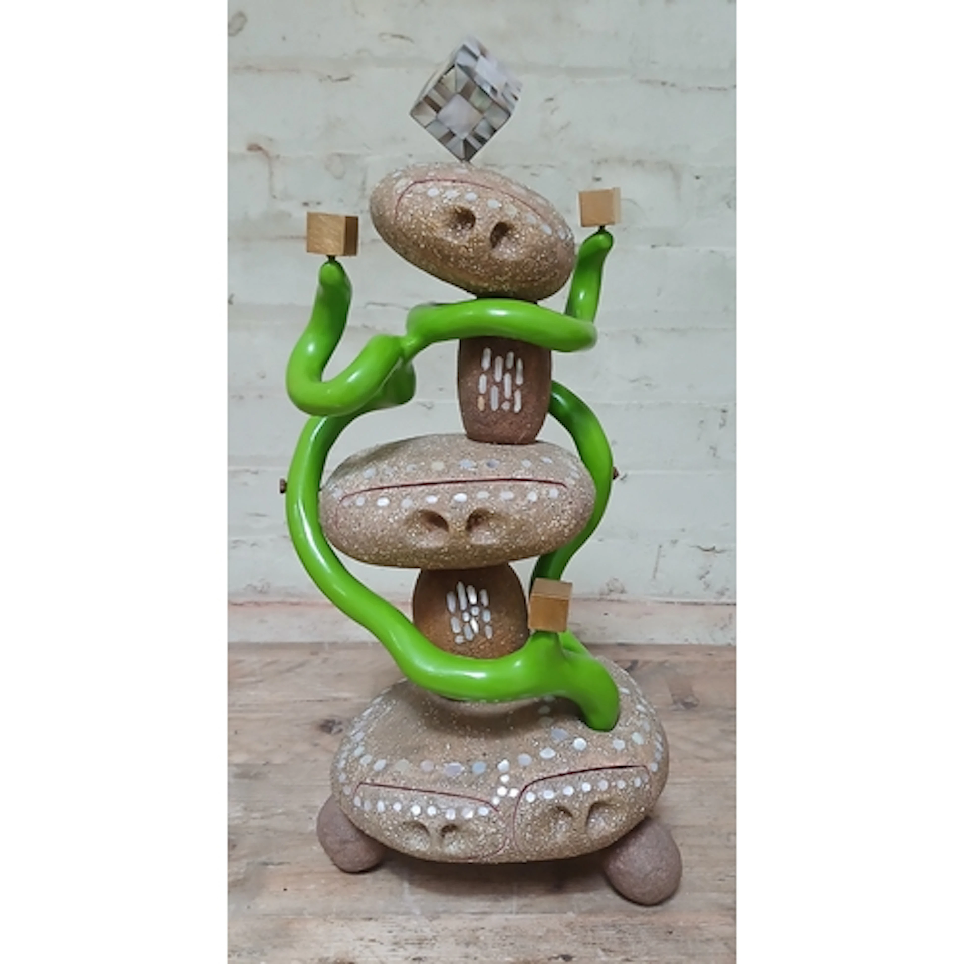 John Southworth Prescott (b1939), "Green Rhytham", jewellery...