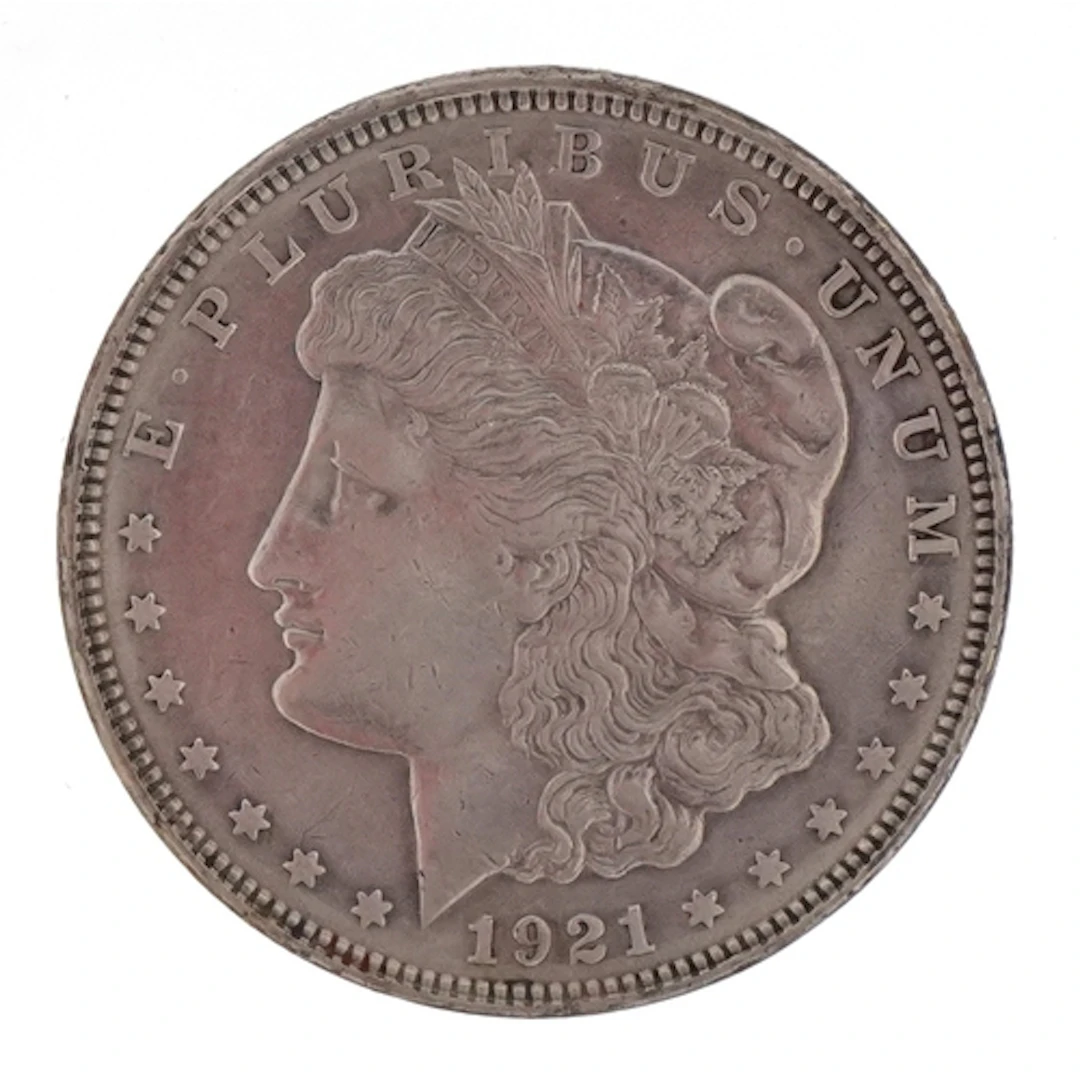 United States 1921 Morgan silver dollar, Philadelphia Mint, ...