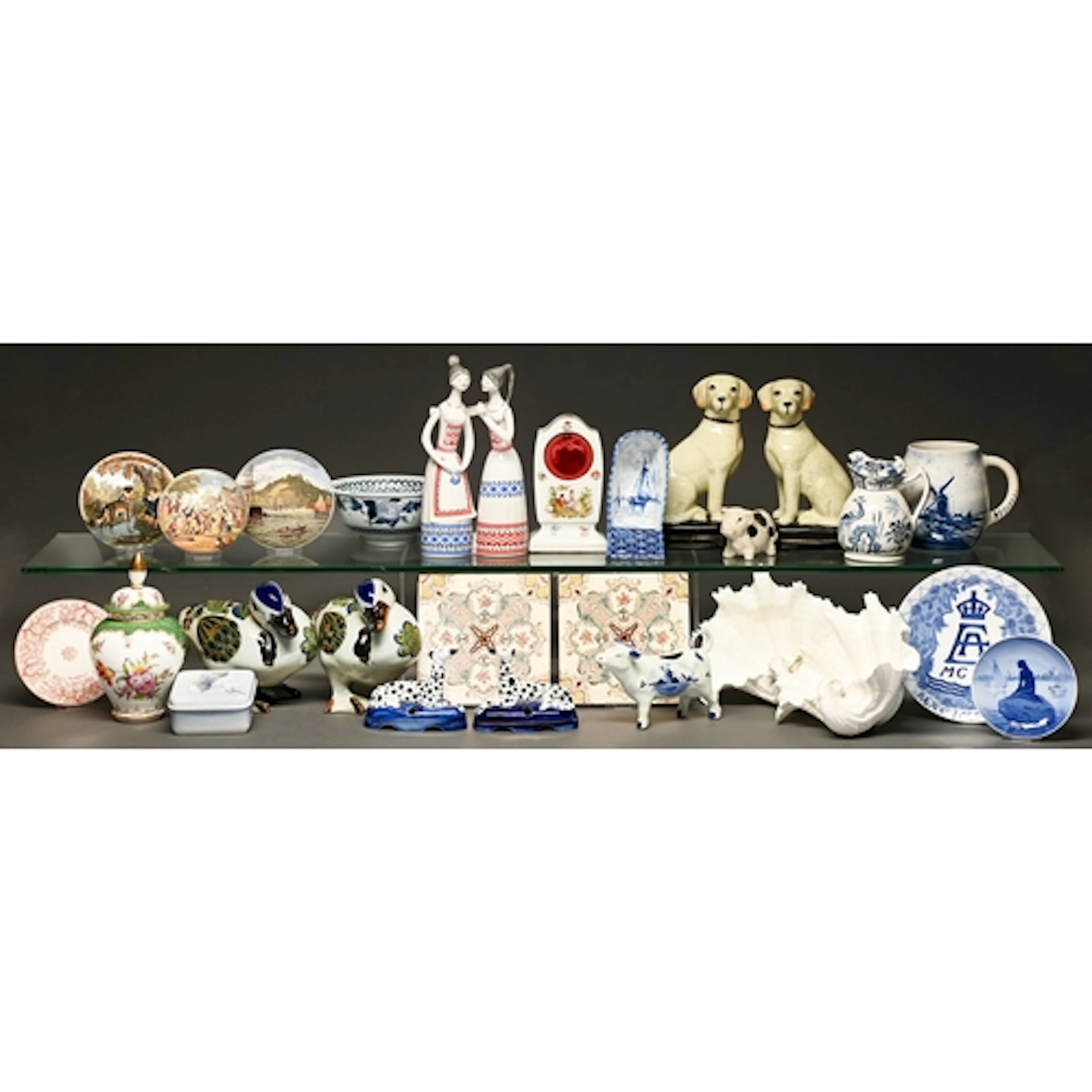 Miscellaneous ornamental ceramics, to include a Royal Copenh...