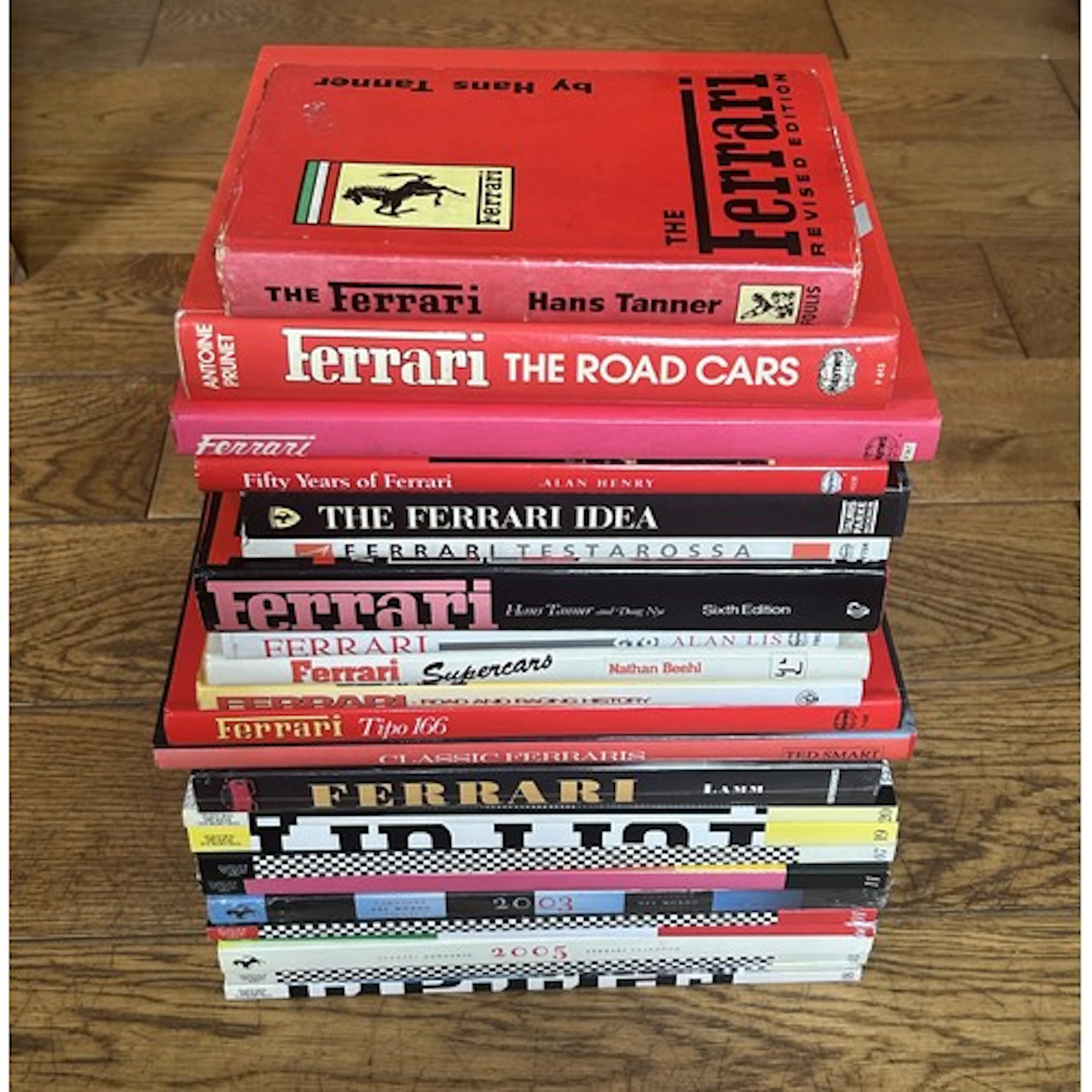 OVER 20 FERRARI REFERENCE AND YEARBOOKS Includes: Classic F...