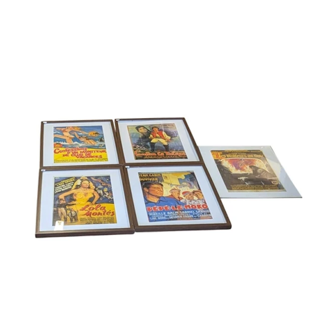 Five vintage 20th century circa 1940s French posters. Includ...