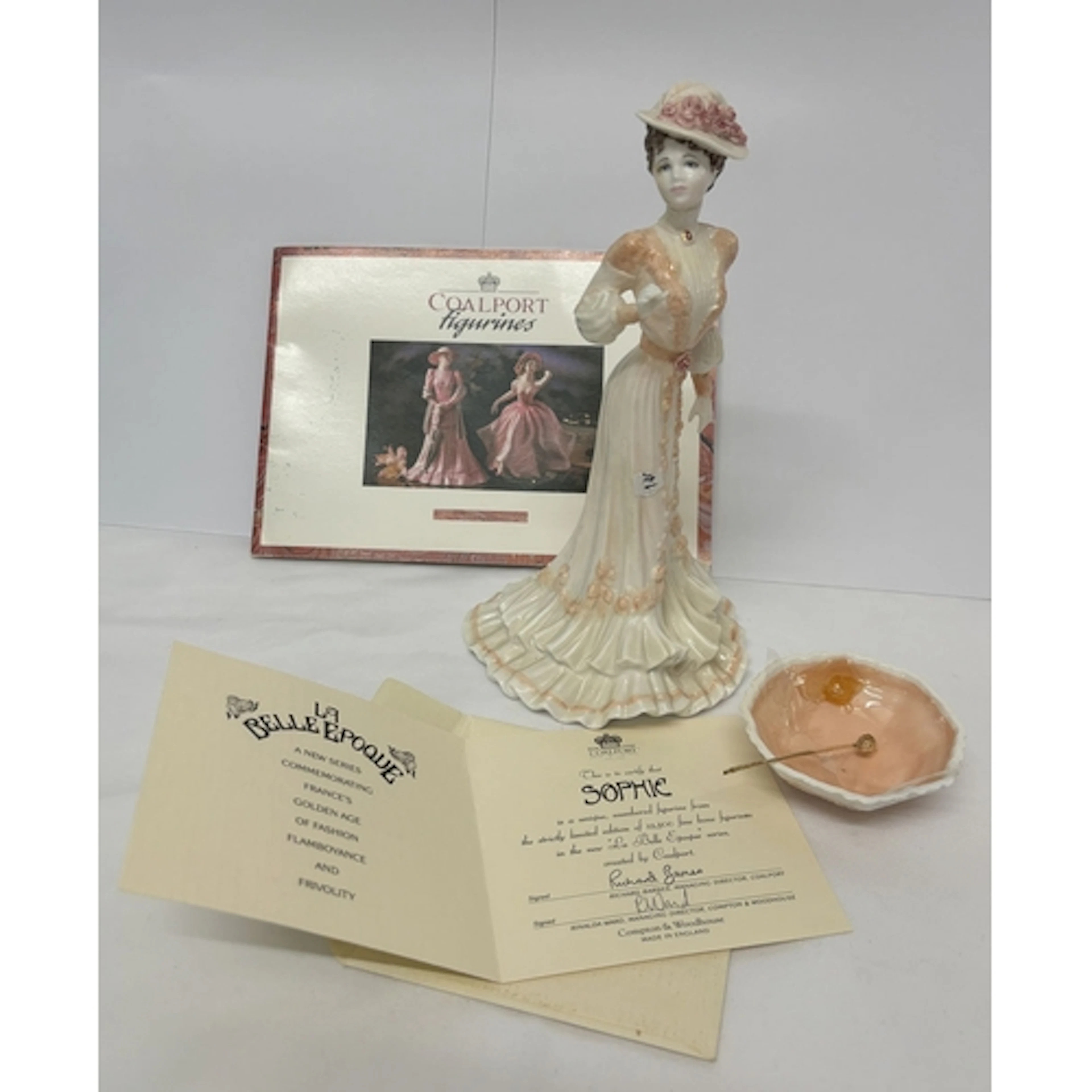 Coalport Bone China Figurine entitled 'Sophie' promenading o...