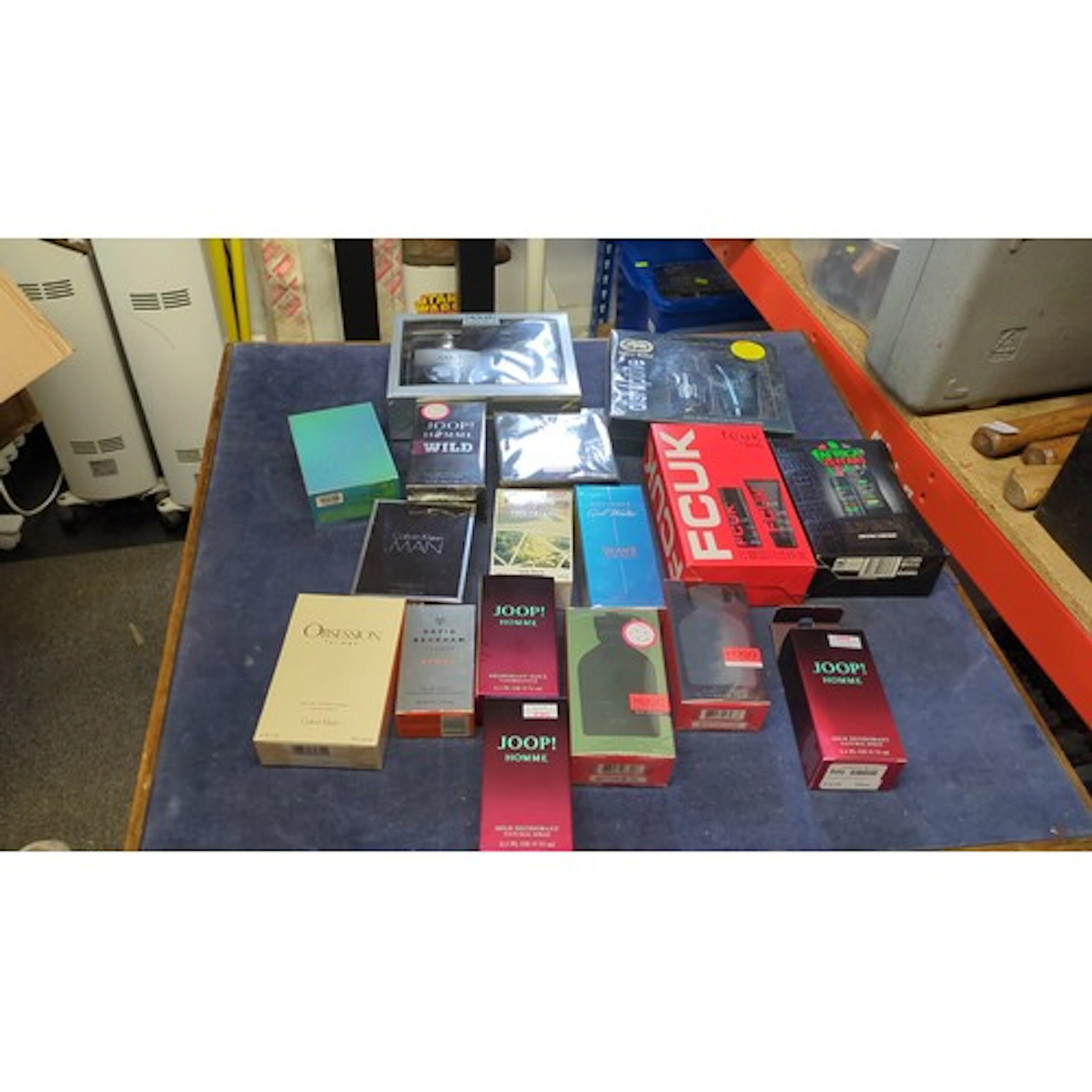 A large collection of boxed men’s fragrance and grooming gif...