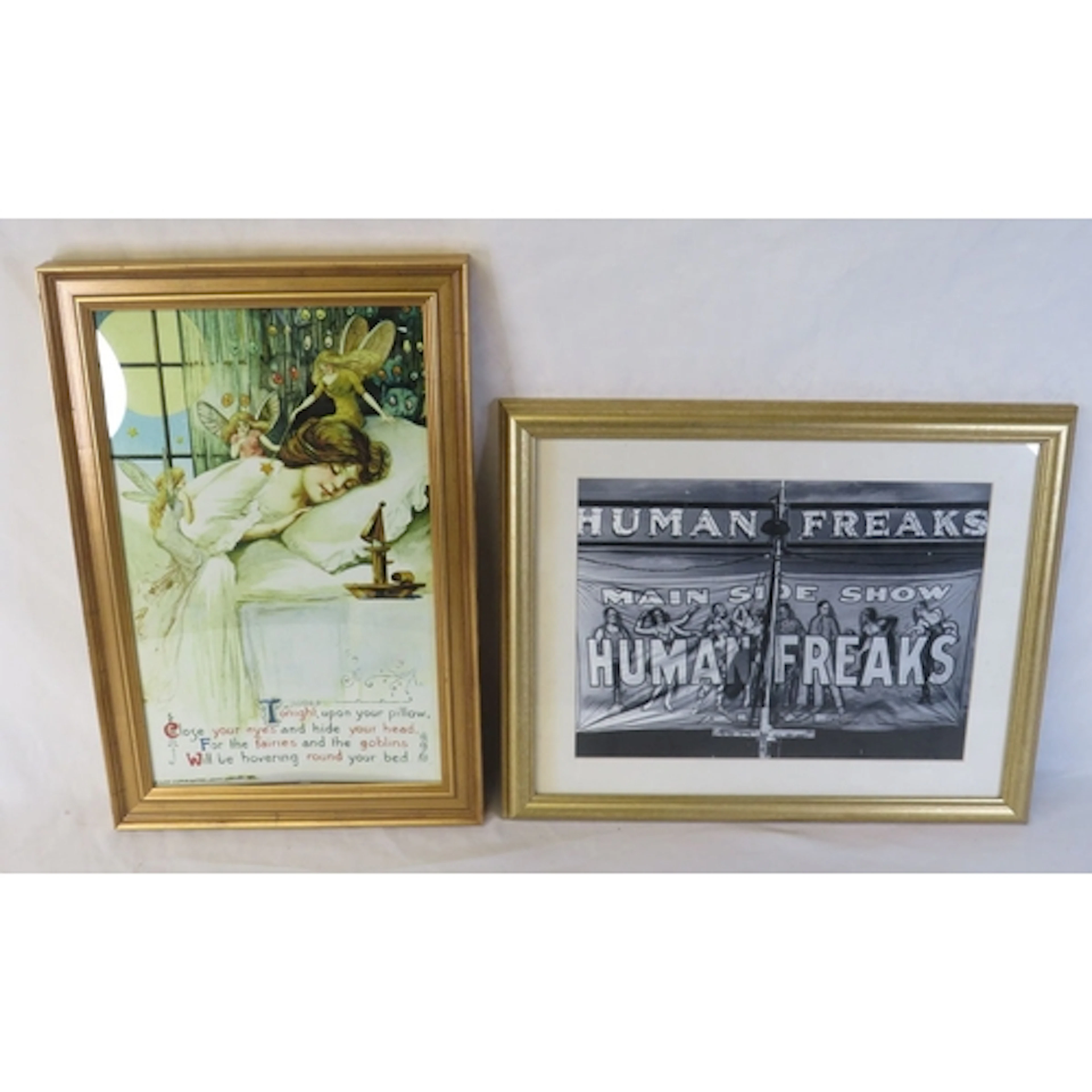 F/g Print entitled 'Human Freaks" & F/g print sleeping girl ...