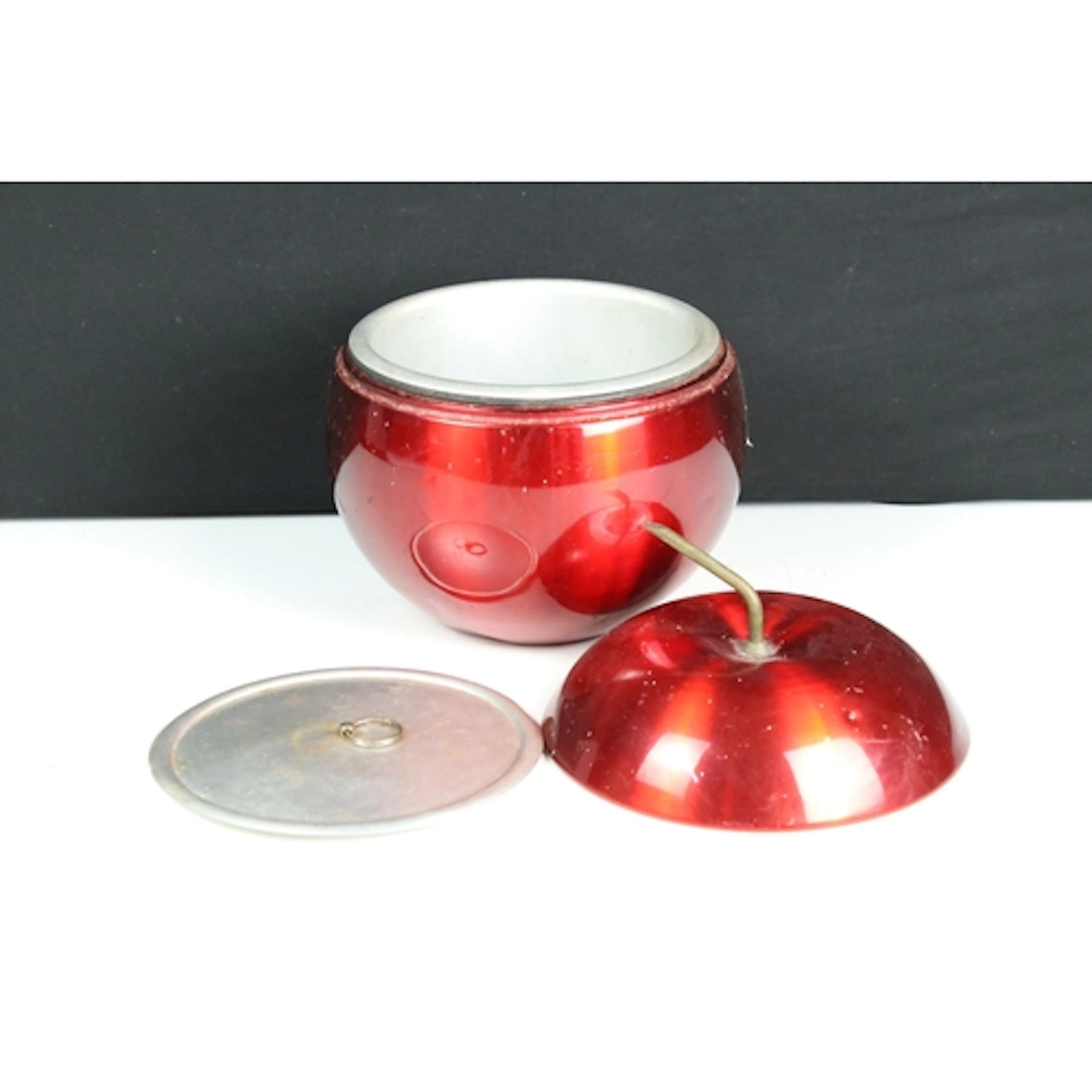 Mid to late 20th century ice bucket in the form of an apple,...