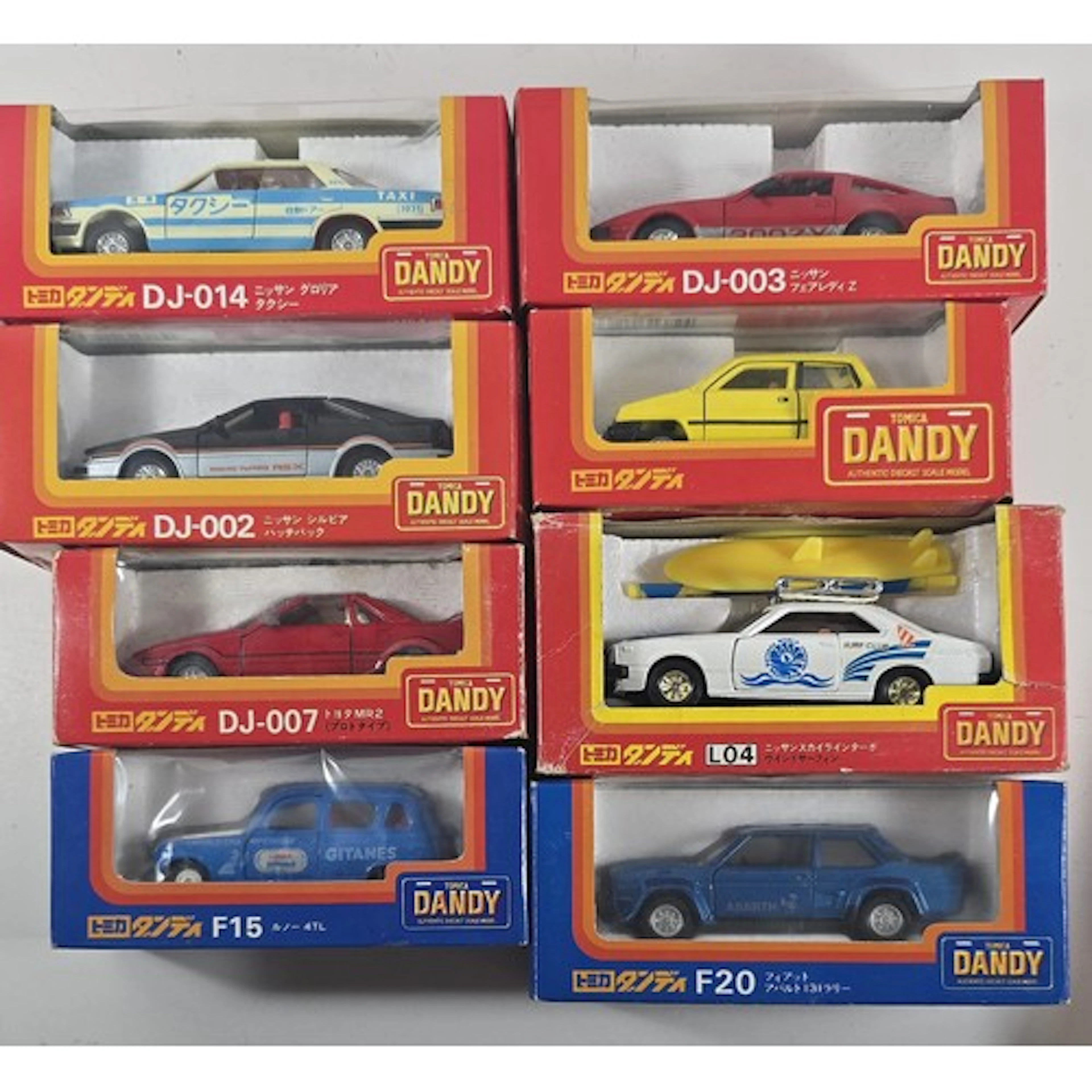 15 Tomica Dandy etc Japanese Vehicles. 3x Renault 4TL, 'Gita...