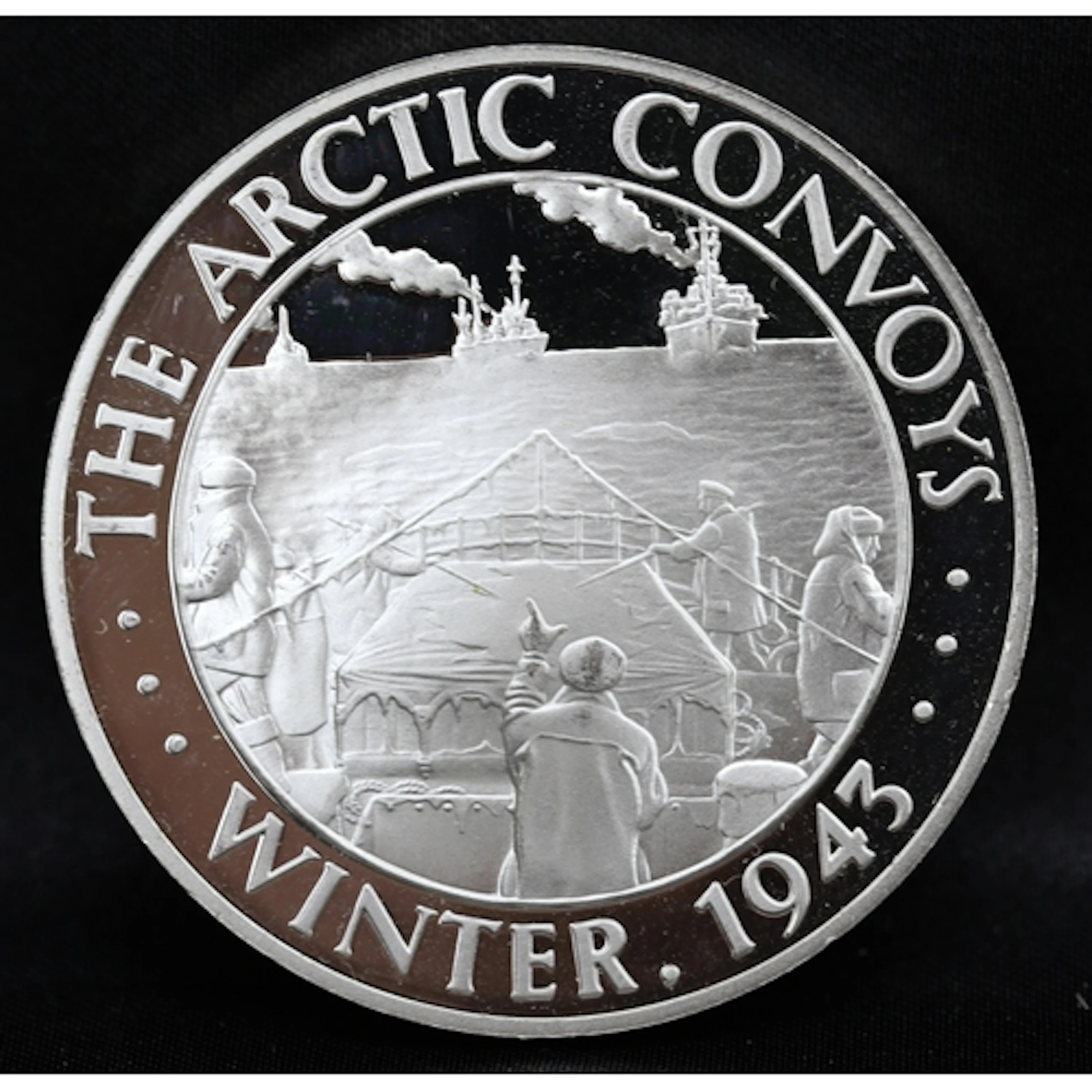 Sterling Silver Commemorative Coin The Arctic Convoys Winter...