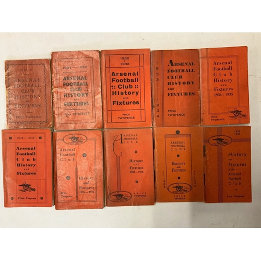 Arsenal 1930s Football Handbook Collection: Complete run in ...