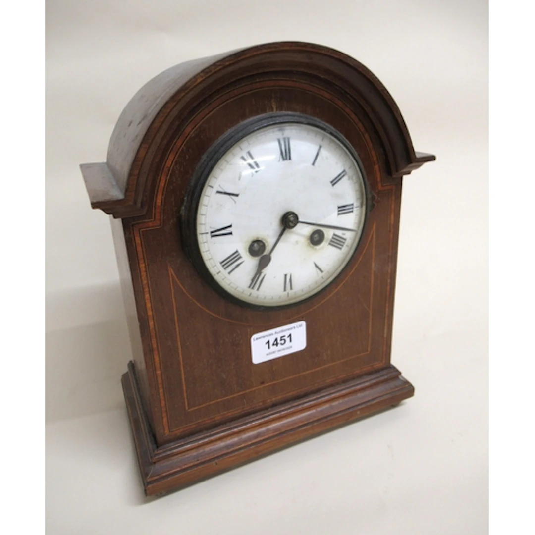 Edwardian mahogany satinwood cross banded and line inlaid ma...