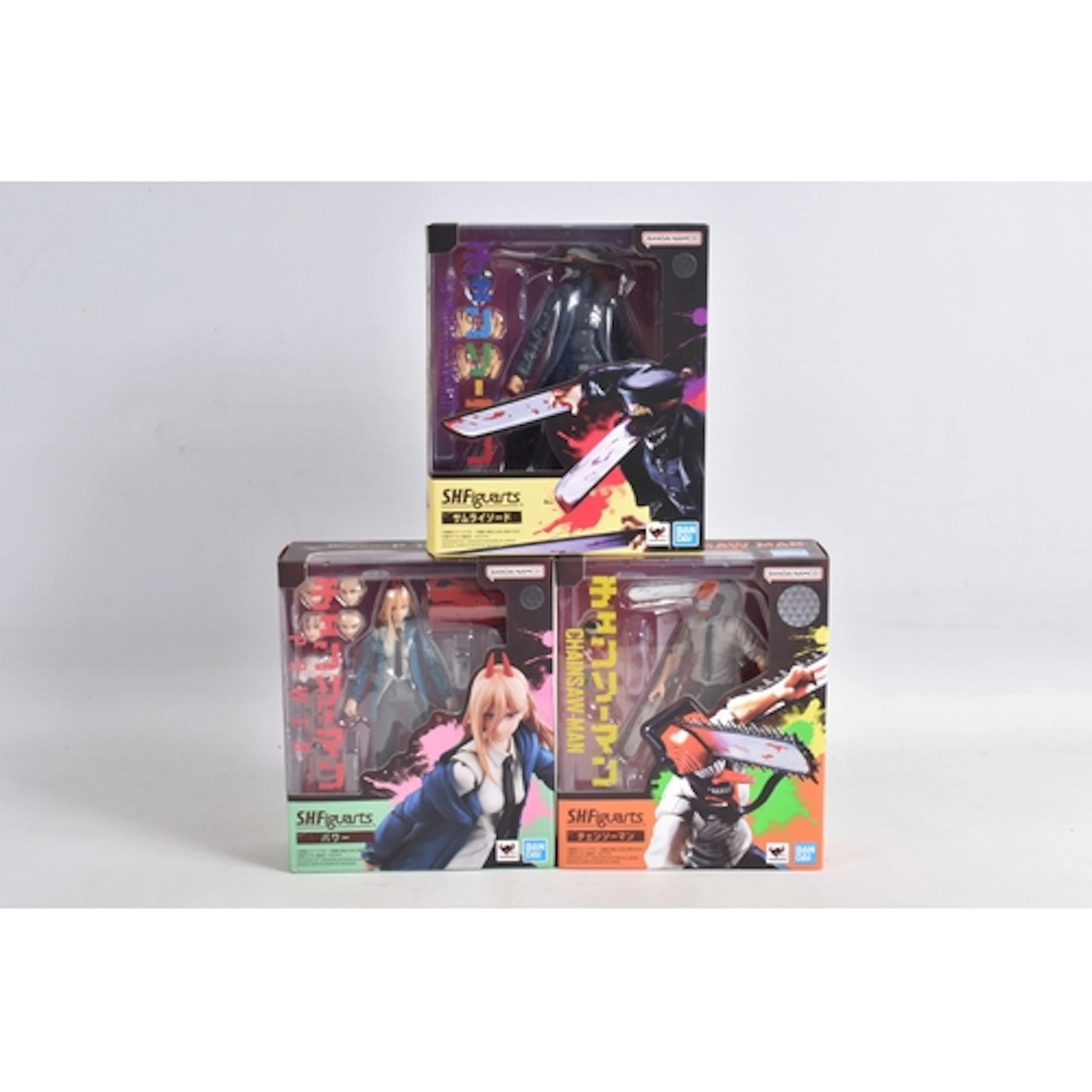 THREE SEALED BOXED BANDAI NAMCO TAMASHII NATIONS S H FIGUART...