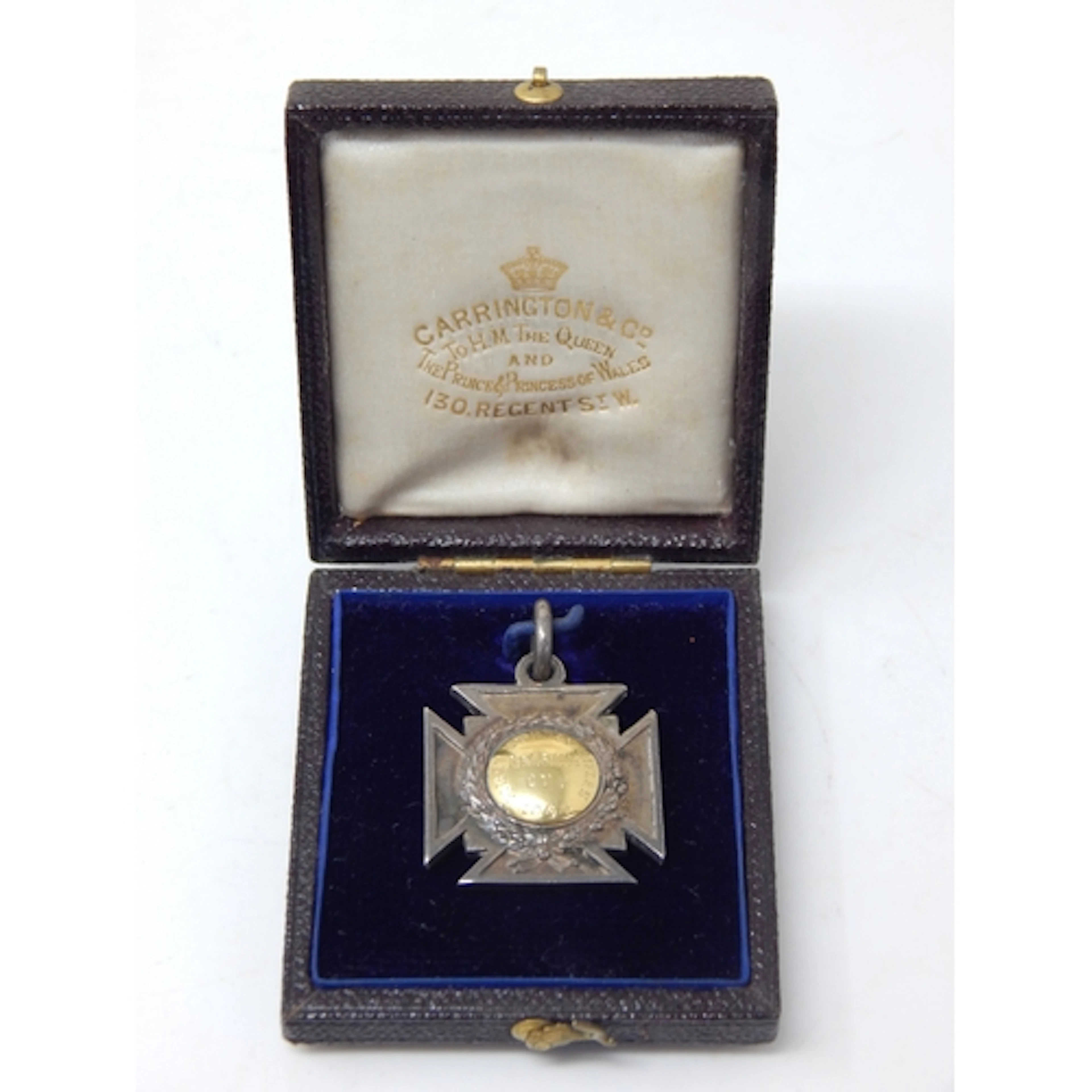 Victorian Silver & Gold Fronted "First Surrey Rifles", Marsh...