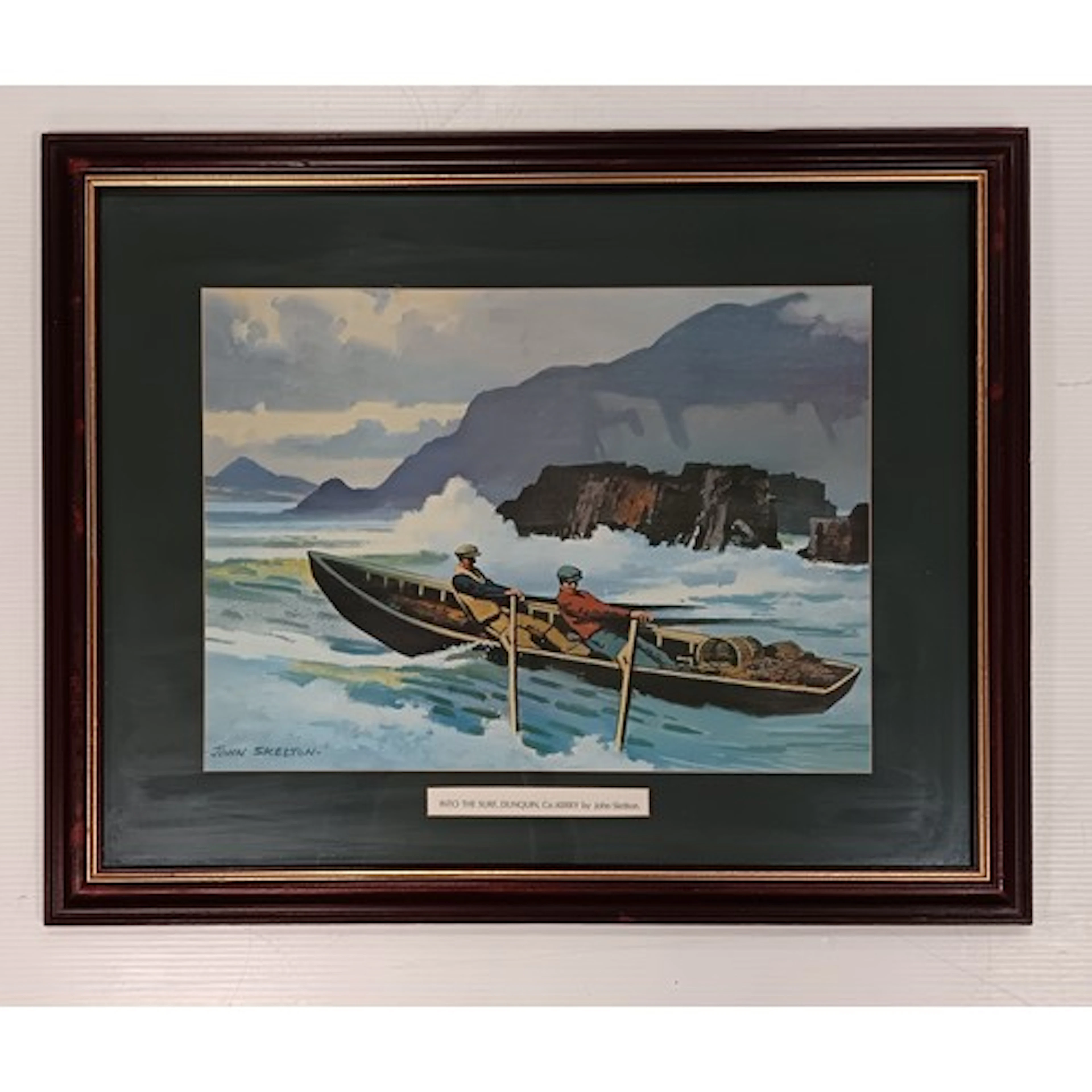 John Skelton Print — “Into the Surf, Dunquin, Co. Kerry, H: ...