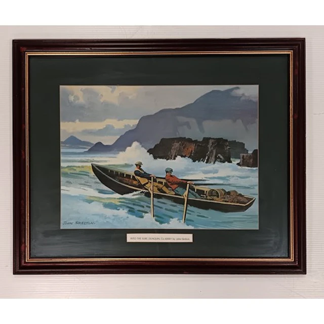 John Skelton Print — “Into the Surf, Dunquin, Co. Kerry, H: ...